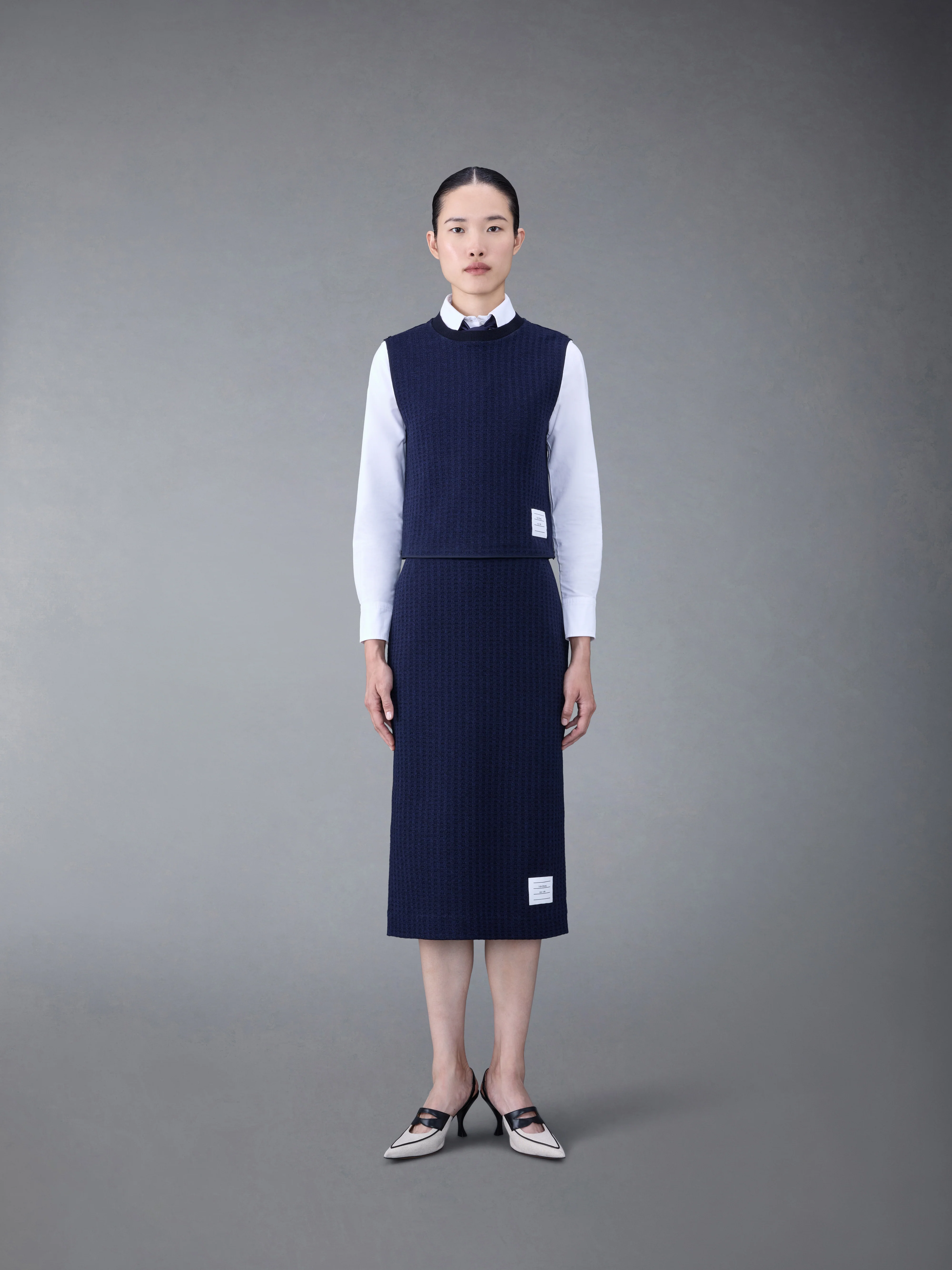 GINGHAM JACQUARD SHELL TOP - Image 3