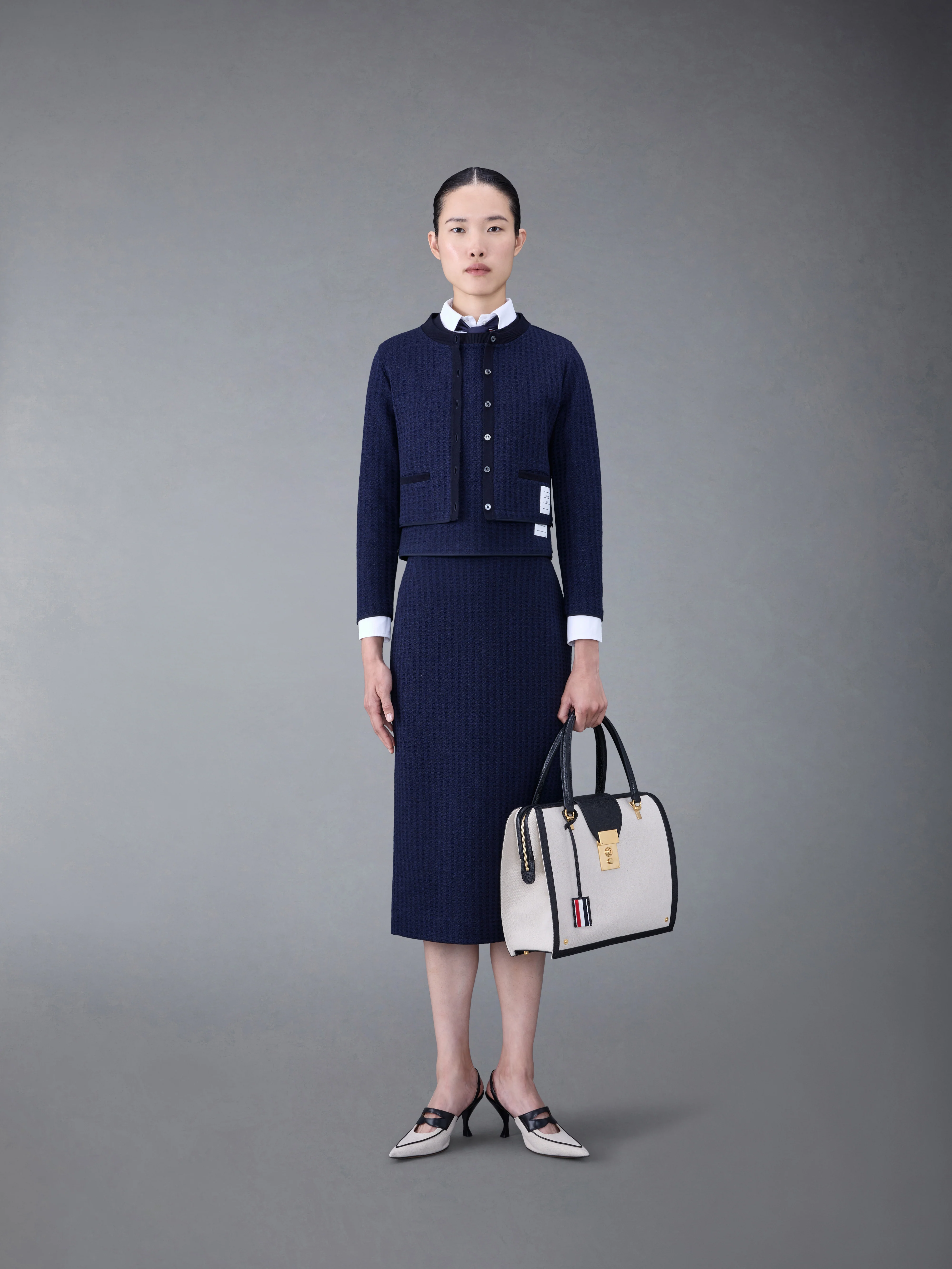 GINGHAM JACQUARD SHELL TOP - Image 4