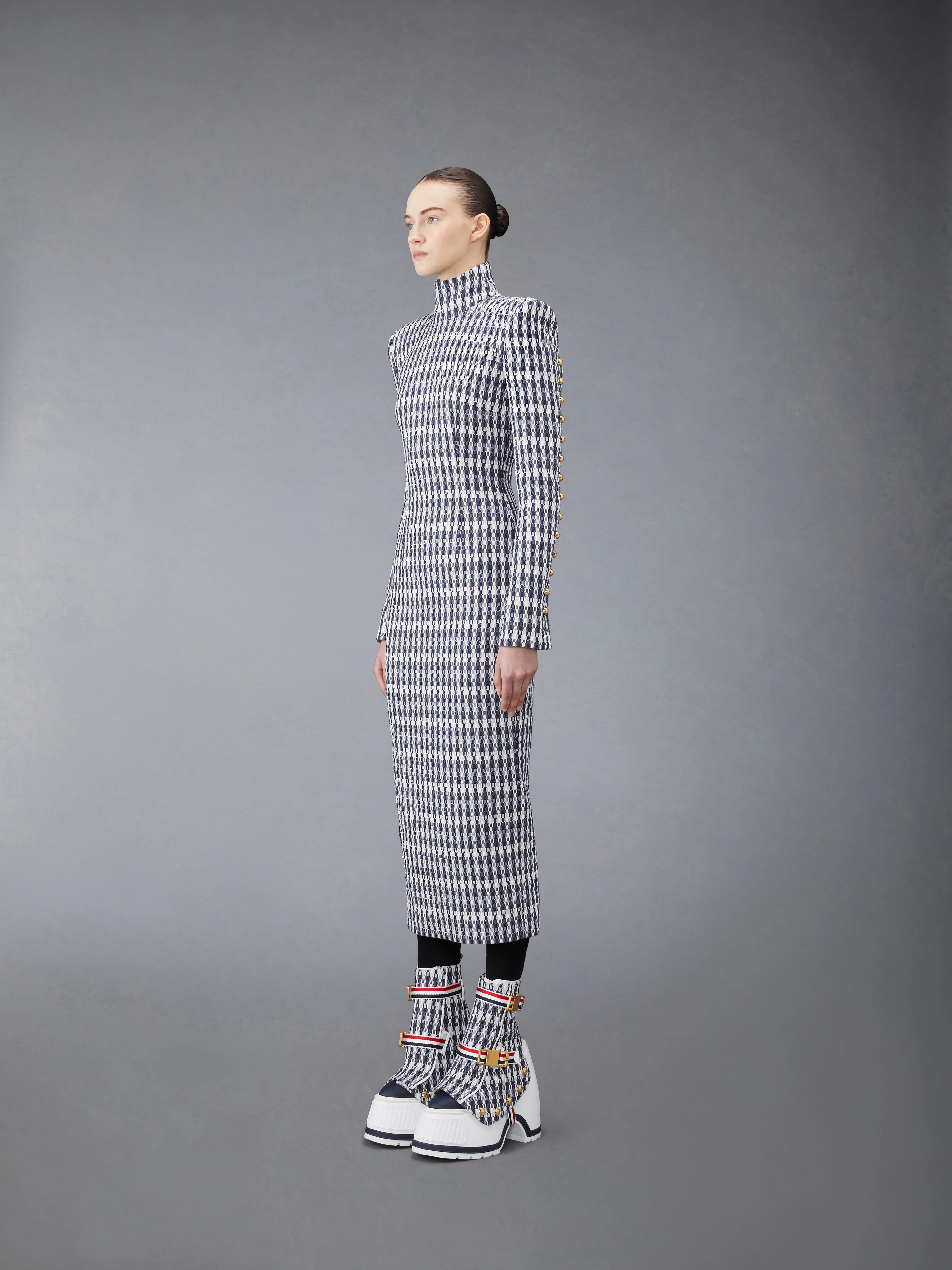GROSGRAIN TWEED FITTED DRESS - Image 2
