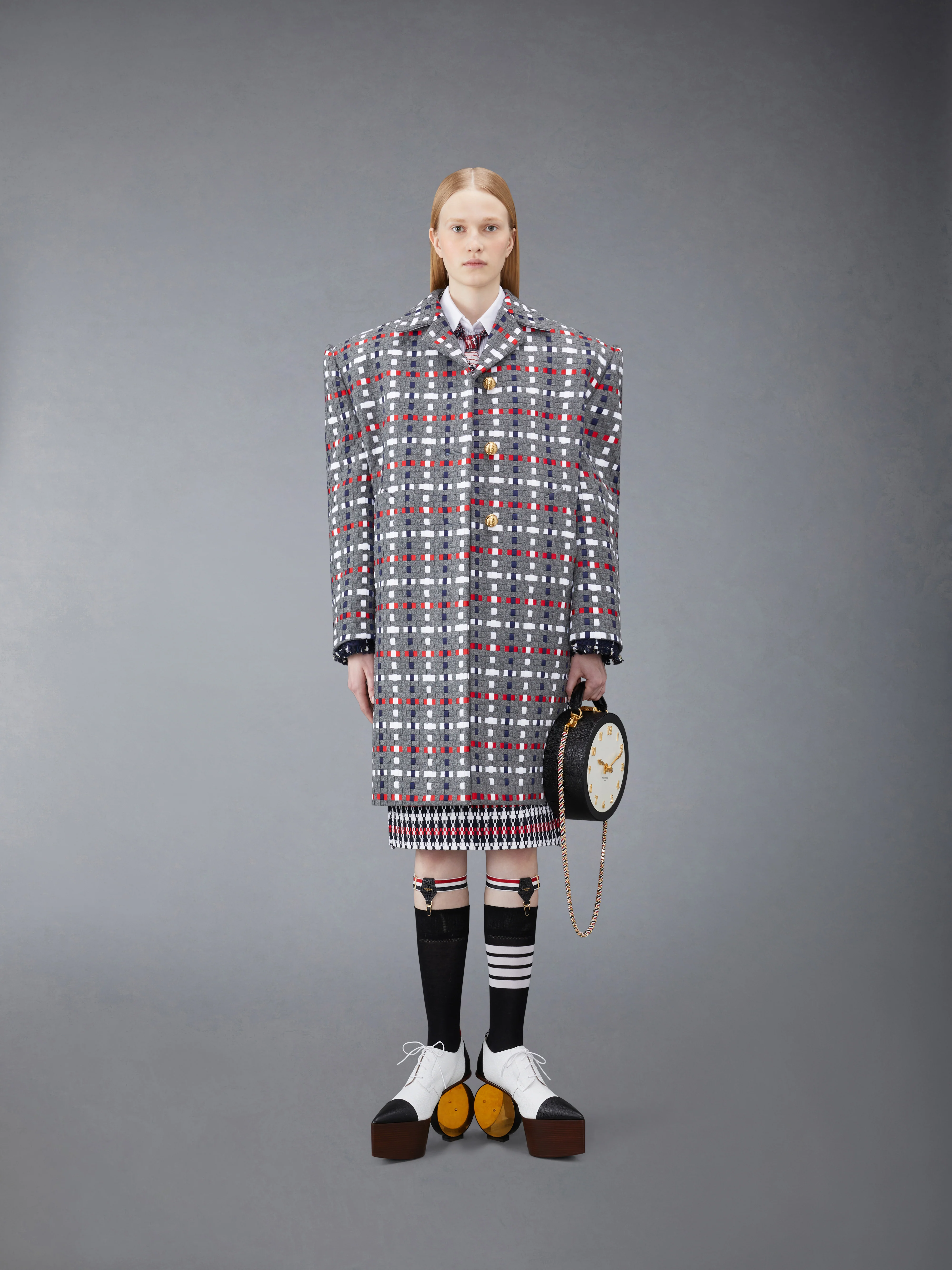 GROSGRAIN TWEED LOW WAIST SKIRT - Image 4