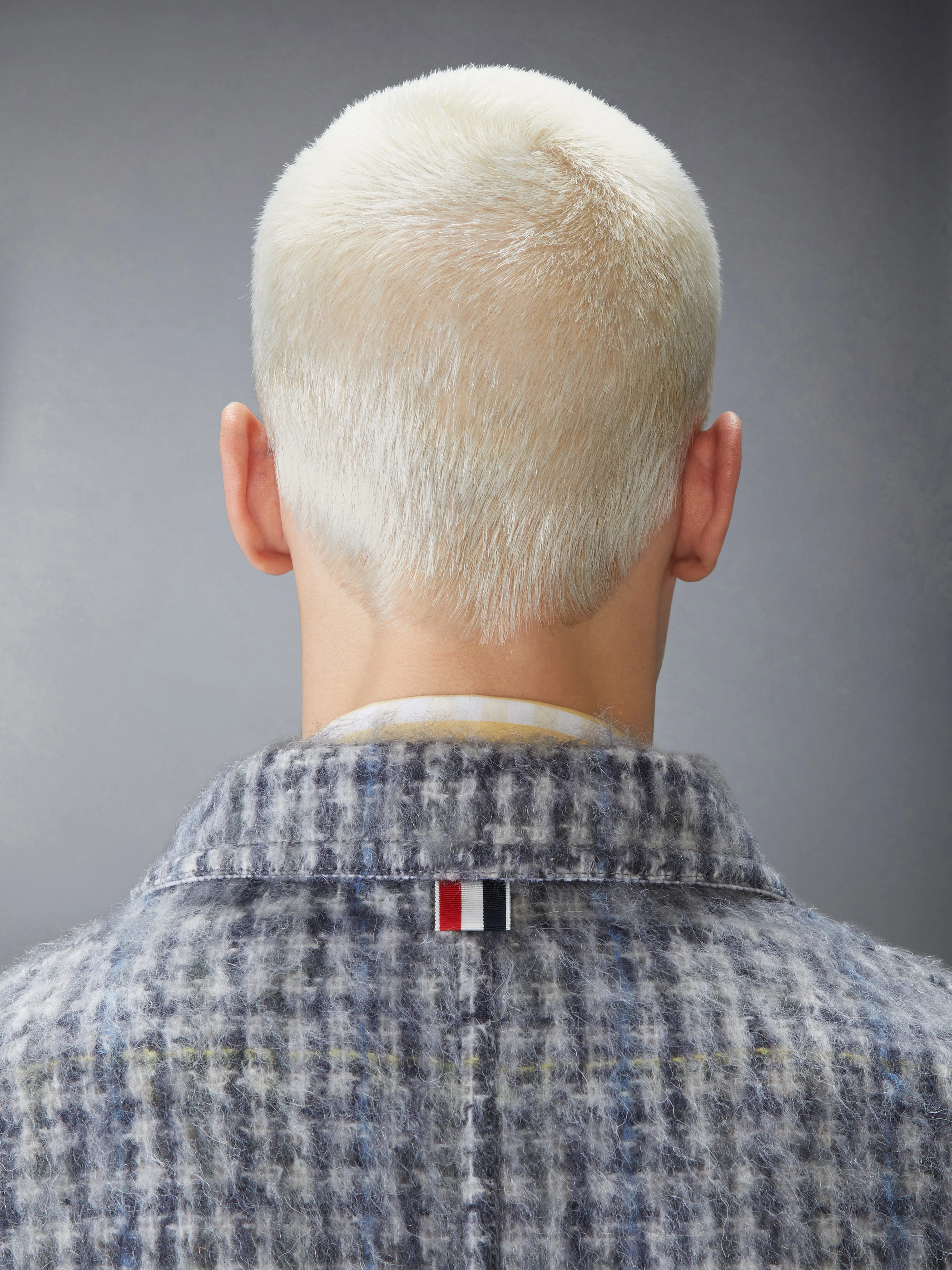 GUNCLUB CHECK HAIRY MOHAIR UTILITY JACKET - Image 4