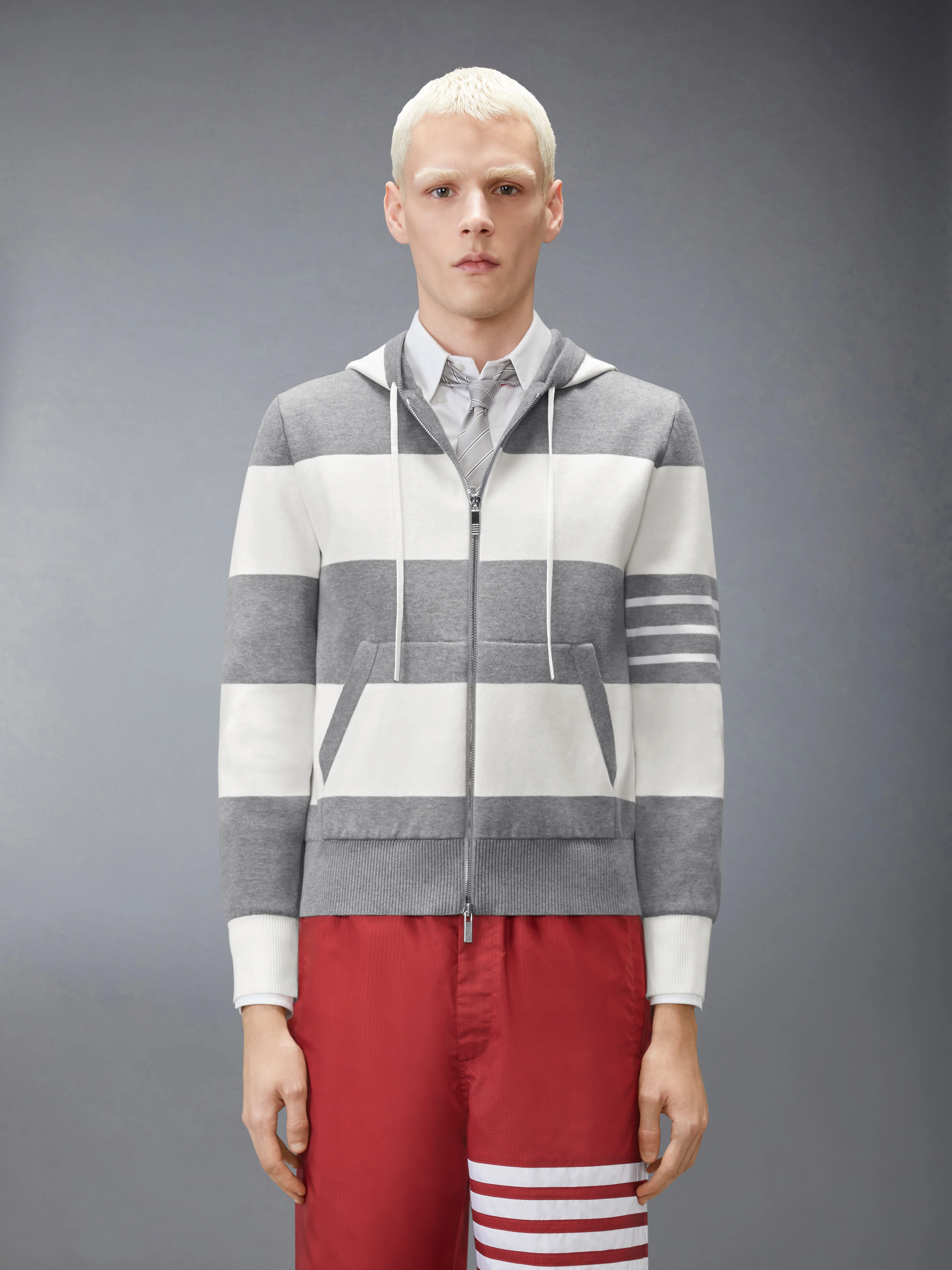 HECTOR 4-BAR RUGBY ZIP UP HOODIE