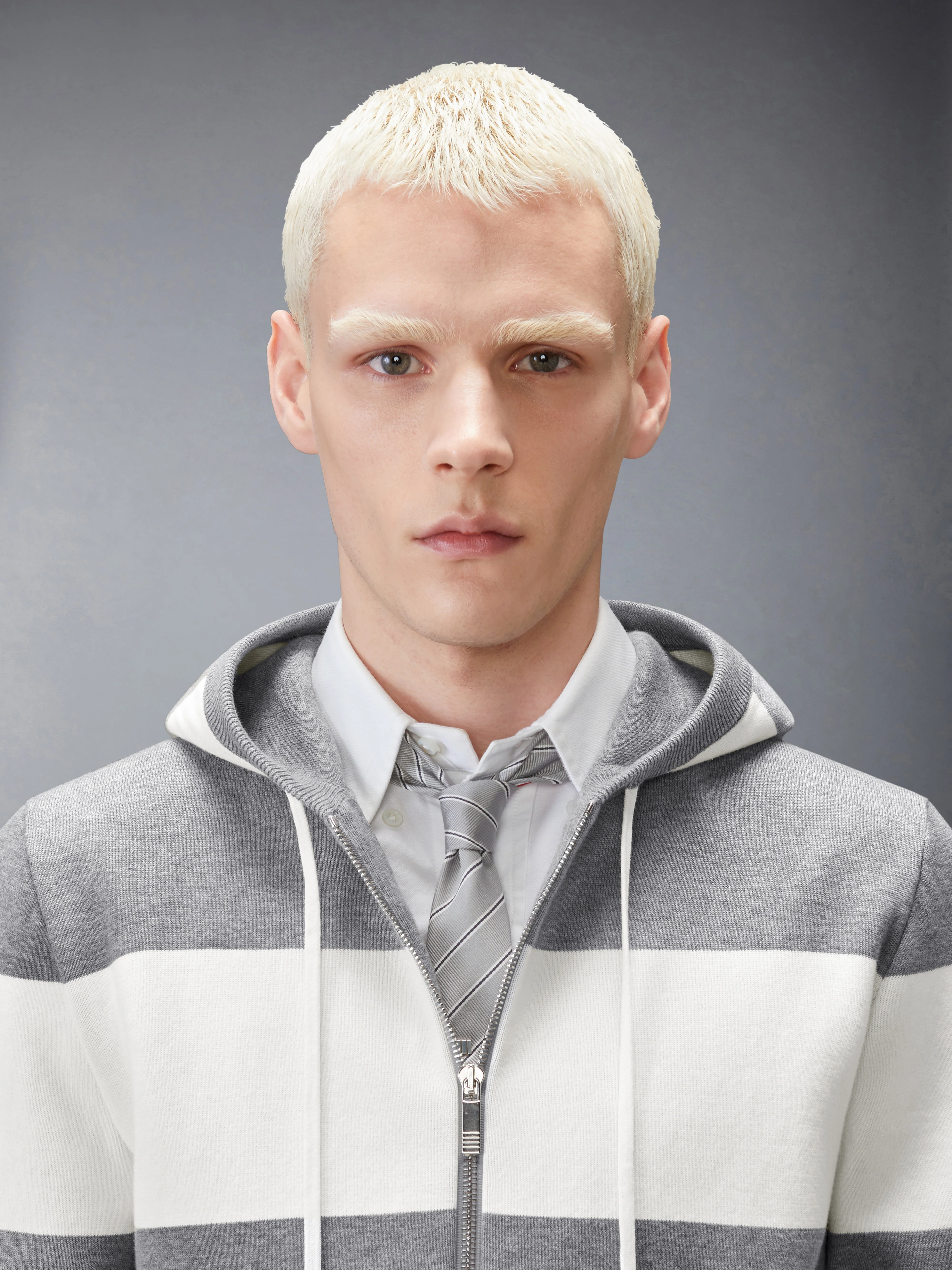 HECTOR 4-BAR RUGBY ZIP UP HOODIE - Image 4