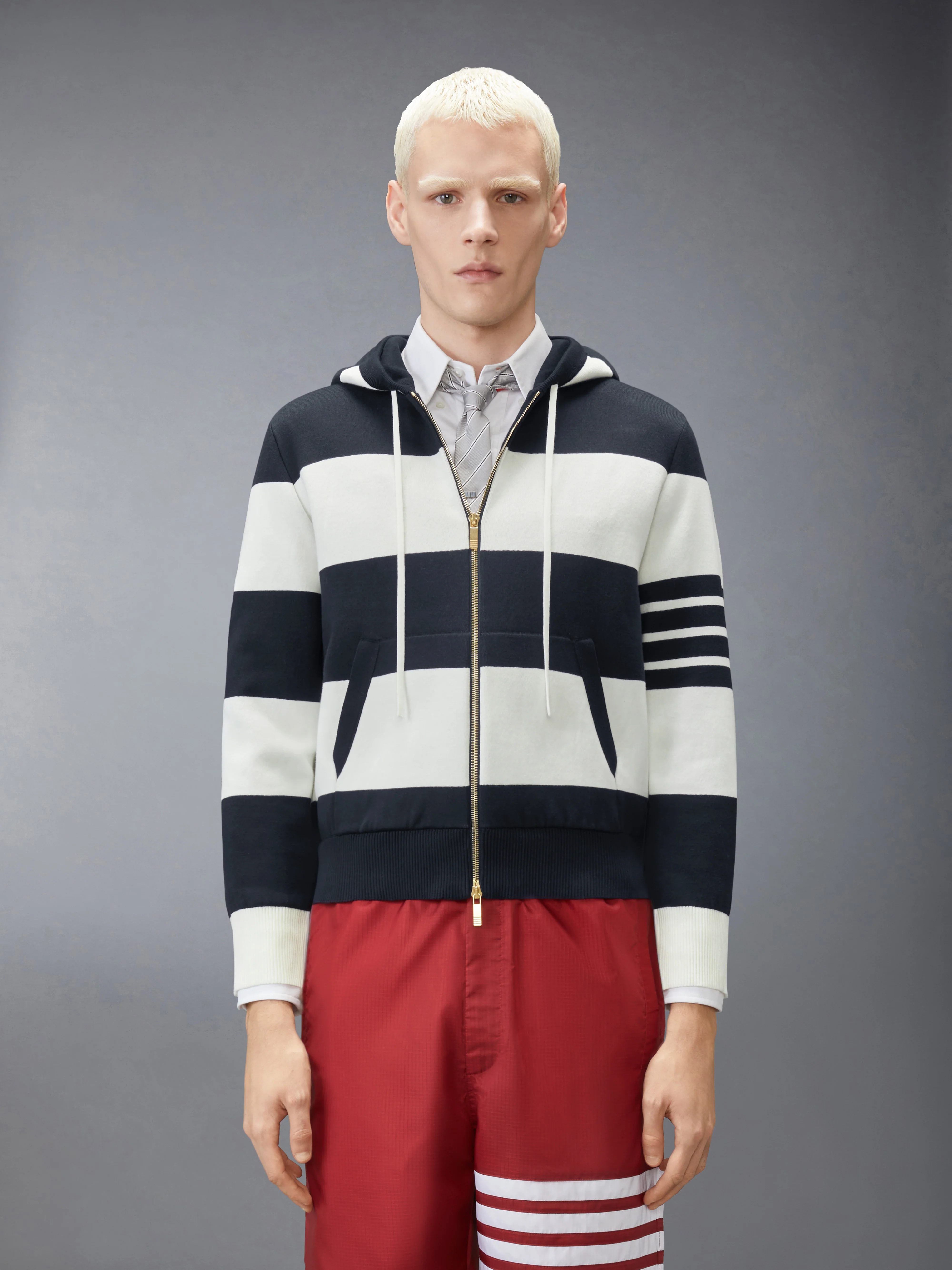 HECTOR 4-BAR RUGBY ZIP UP HOODIE