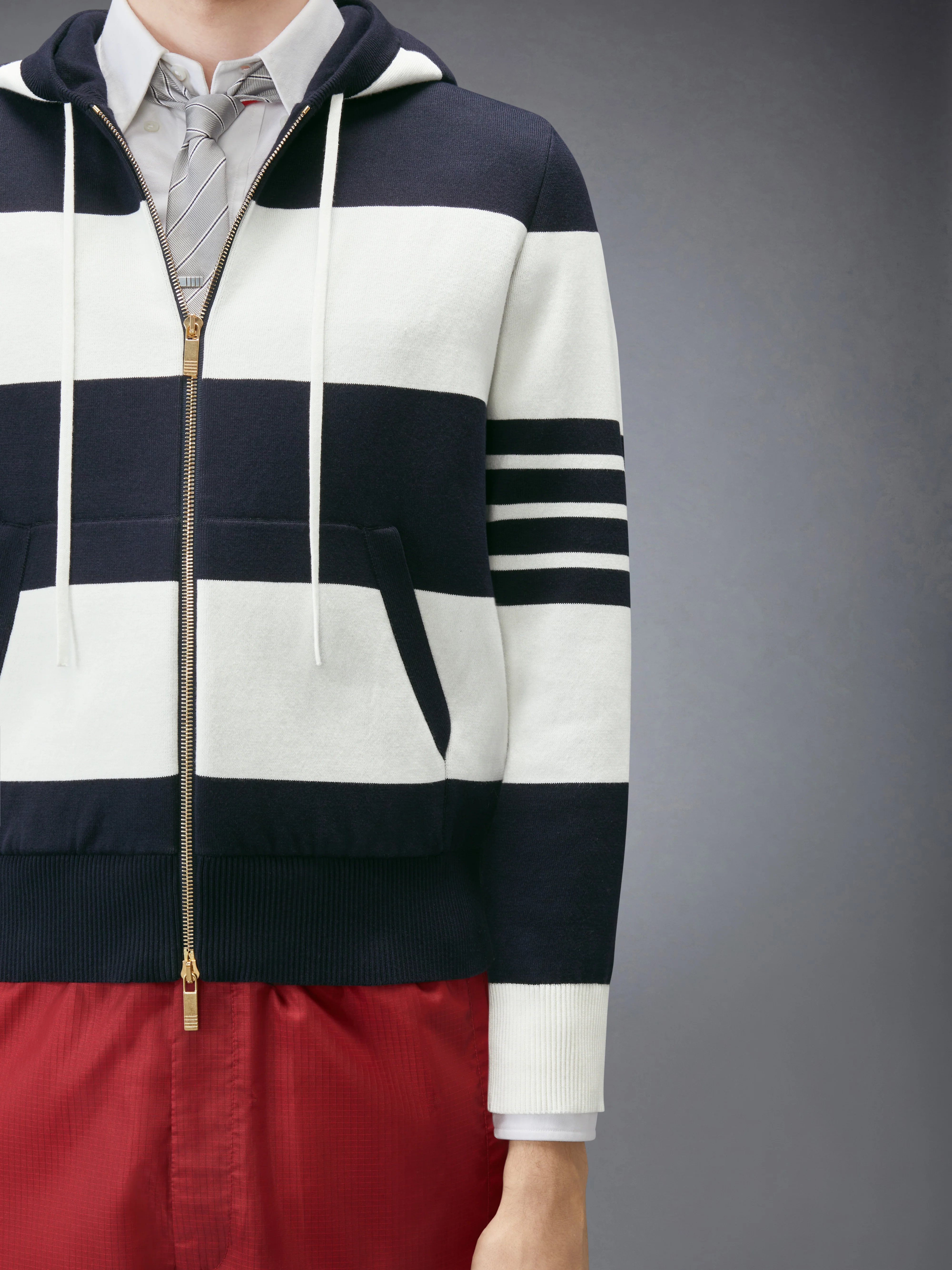 HECTOR 4-BAR RUGBY ZIP UP HOODIE - Image 5