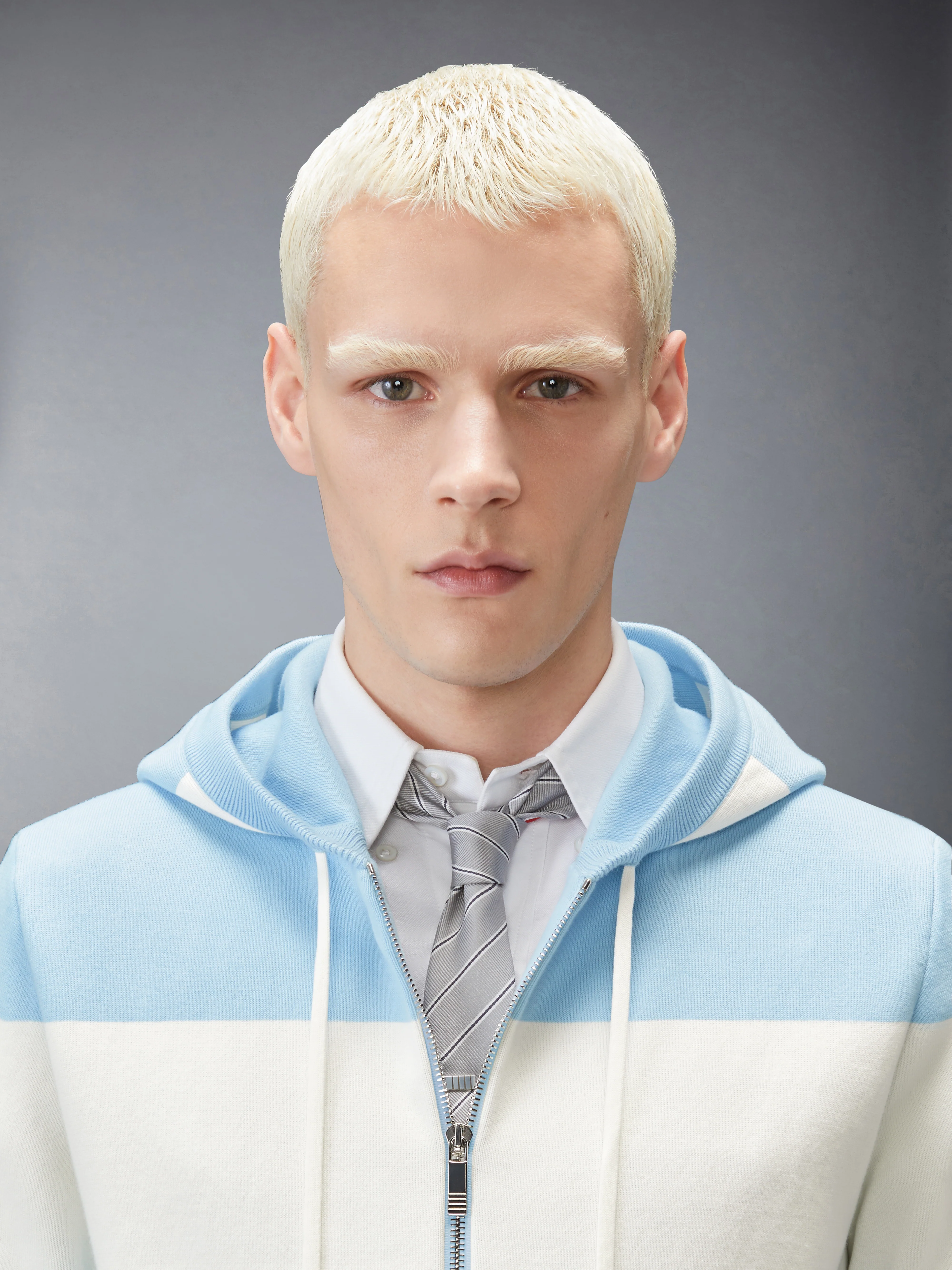HECTOR 4-BAR RUGBY ZIP UP HOODIE - Image 4