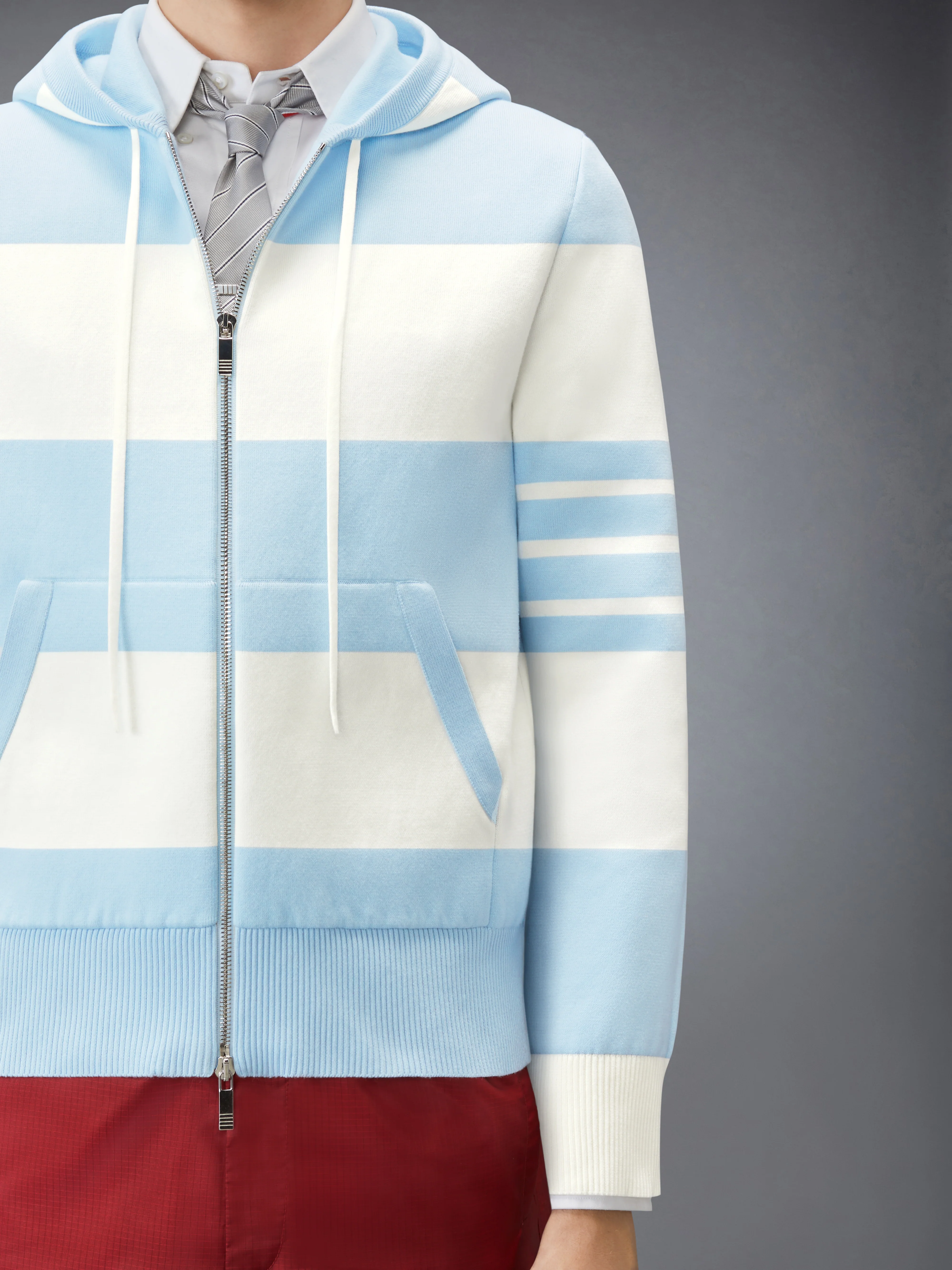 HECTOR 4-BAR RUGBY ZIP UP HOODIE - Image 5