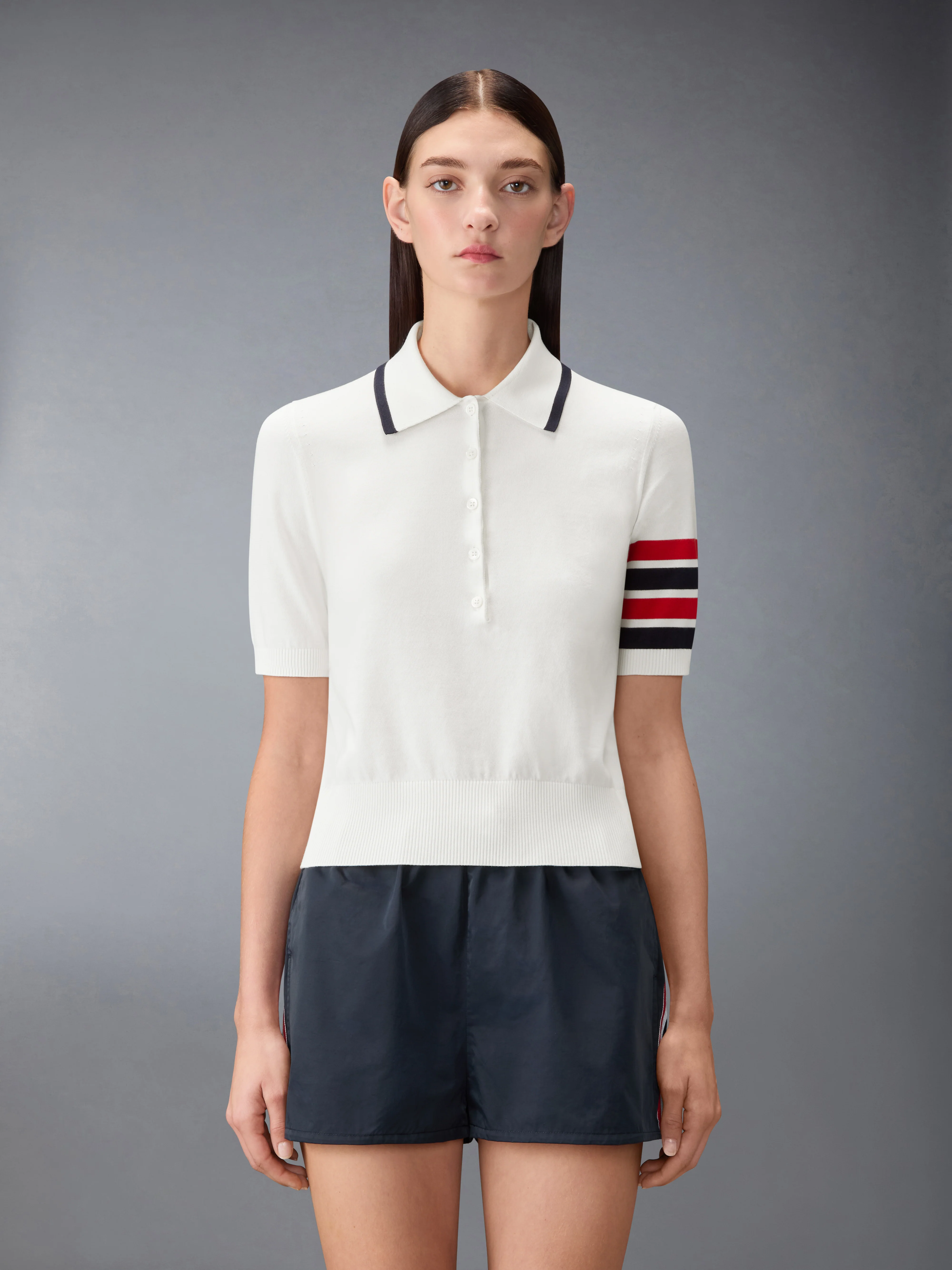 HECTOR INTARSIA 4-BAR JERSEY STITCH POLO