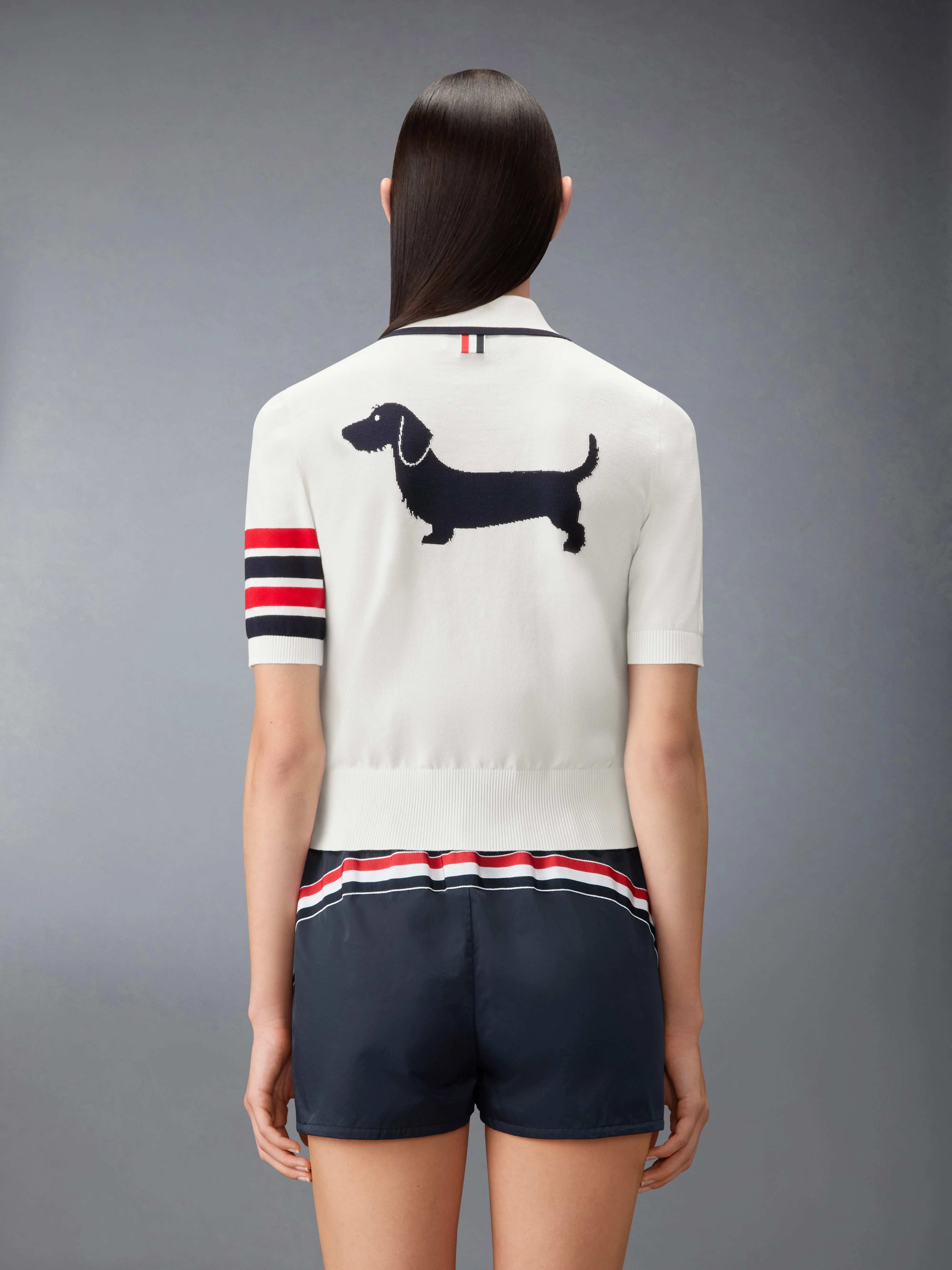 HECTOR INTARSIA 4-BAR JERSEY STITCH POLO - Image 2