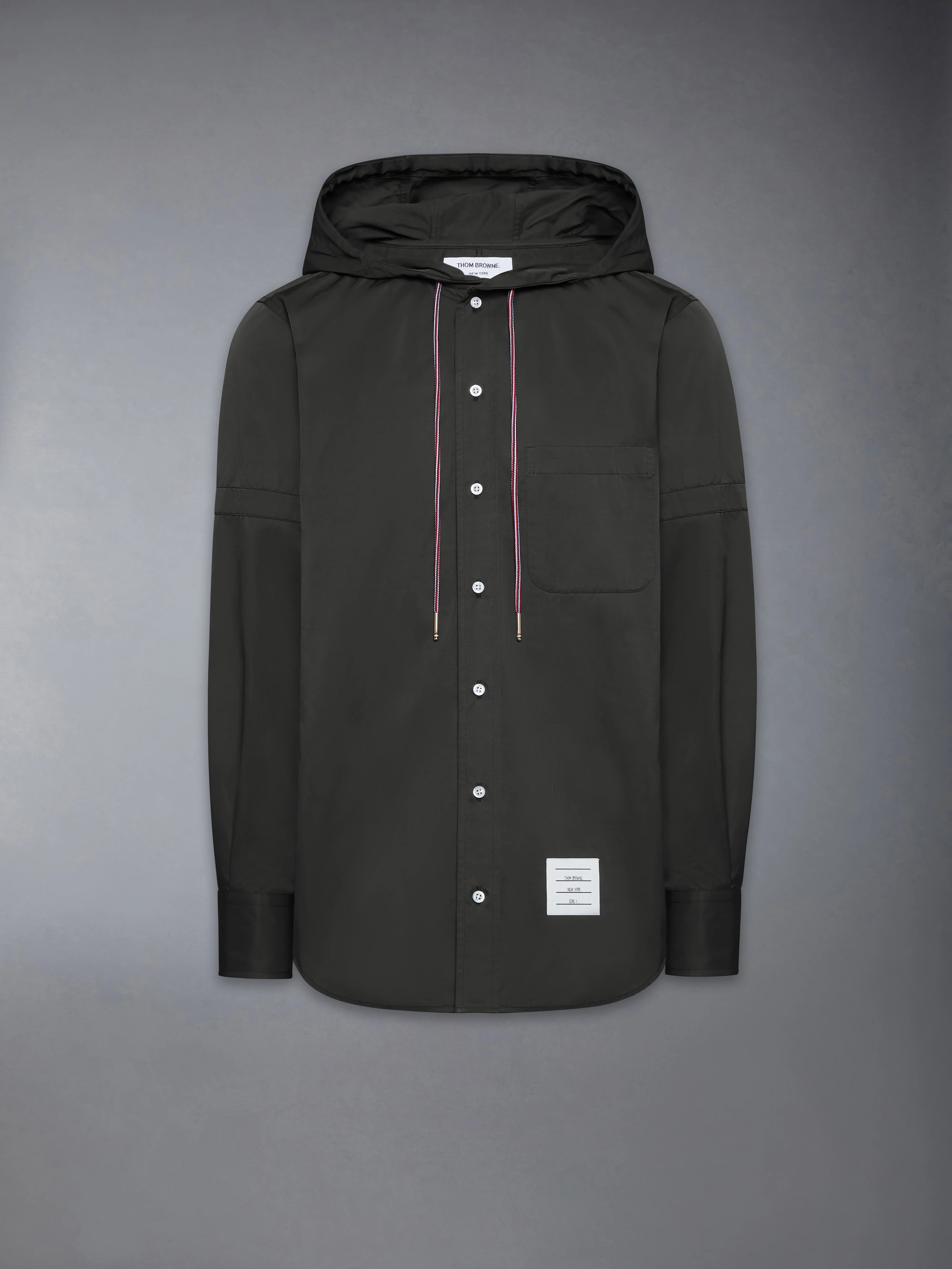 HOODED NYLON ARMBAND SHIRT - Image 6