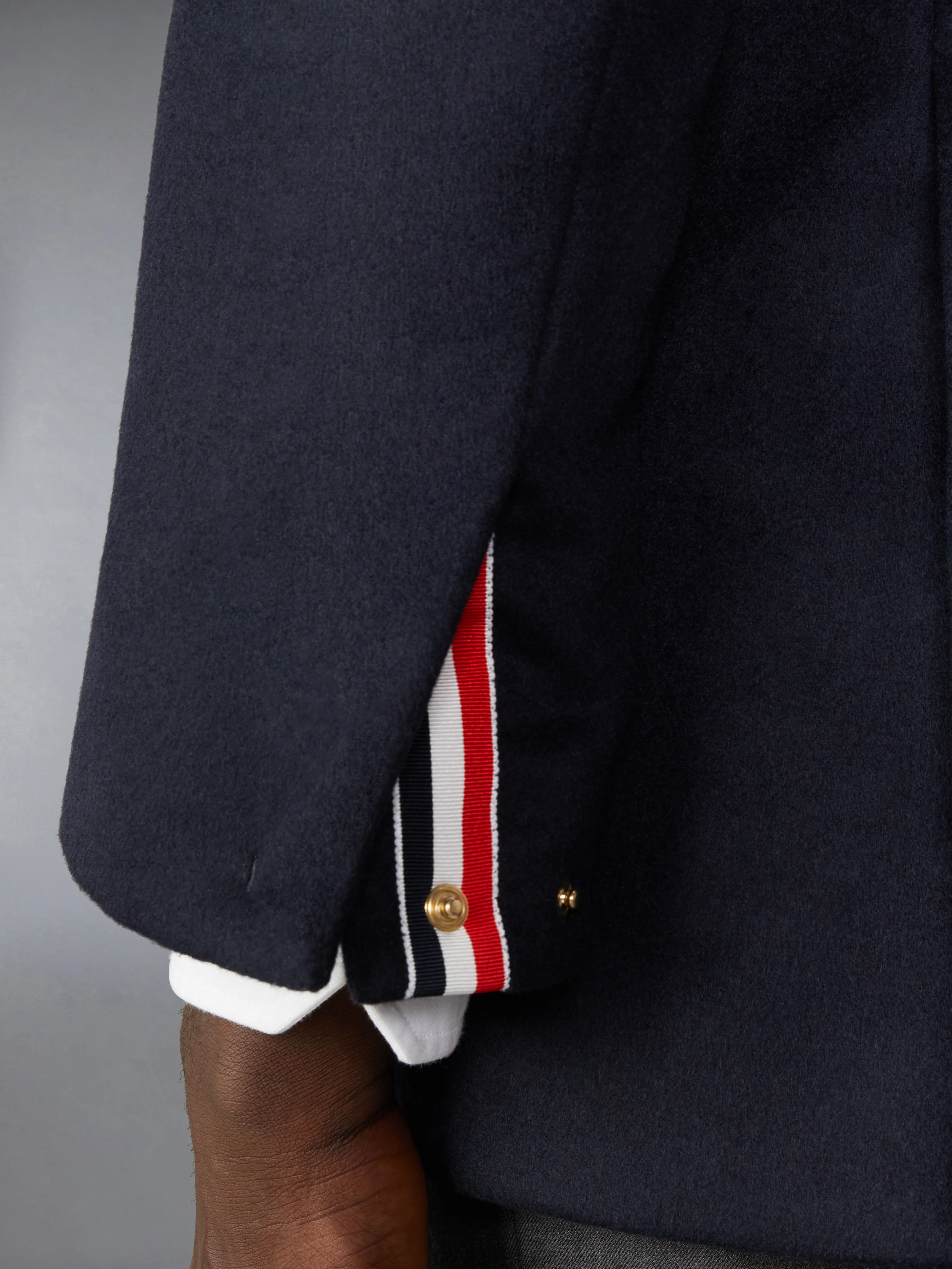 JACKET WEIGHT CASHMERE LIGHT WEIGHT DOWN FILL ELONGATED SACK SPORT COAT - Image 5