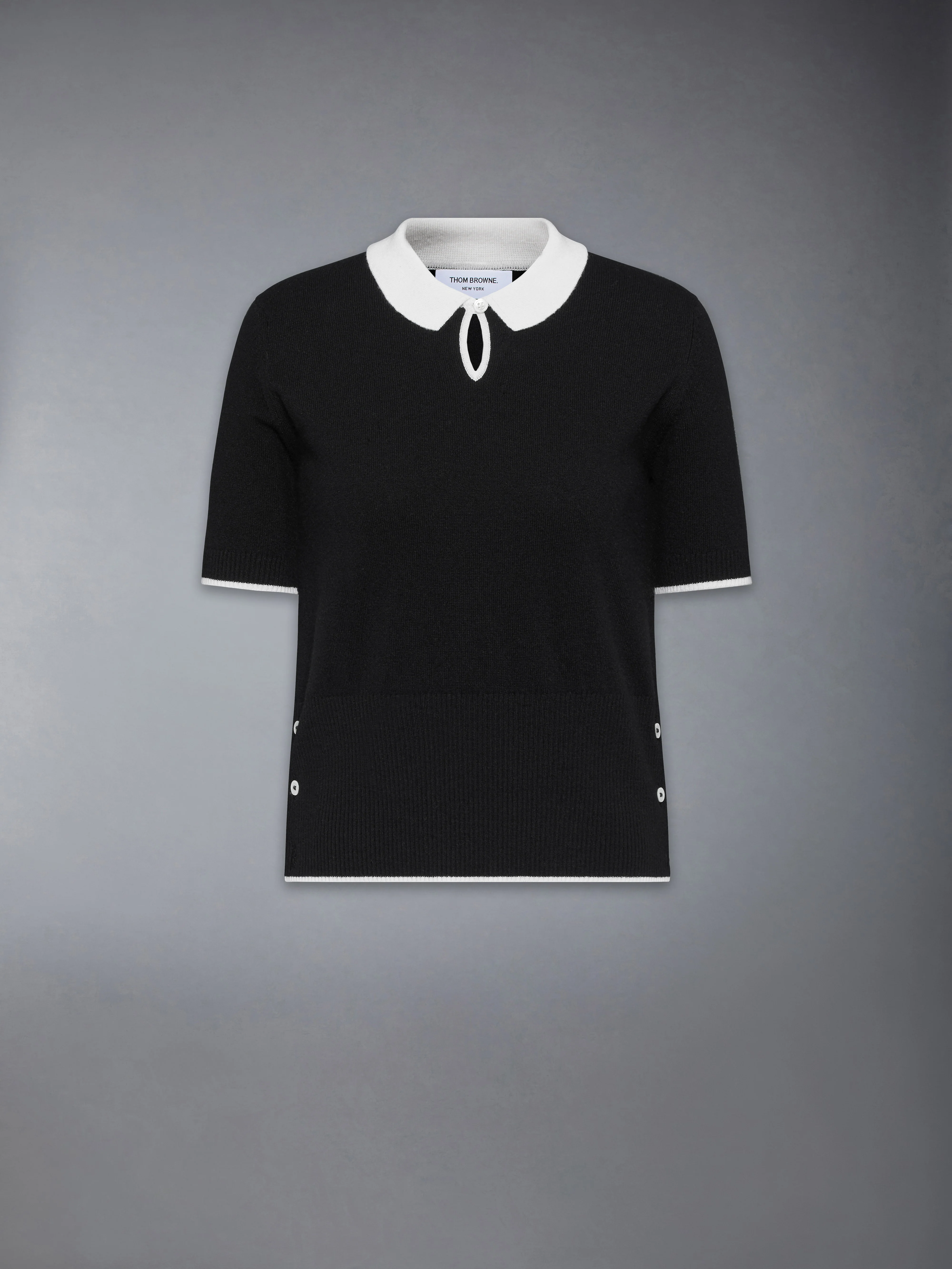 JERSEY STITCH CASHMERE POLO - Image 6