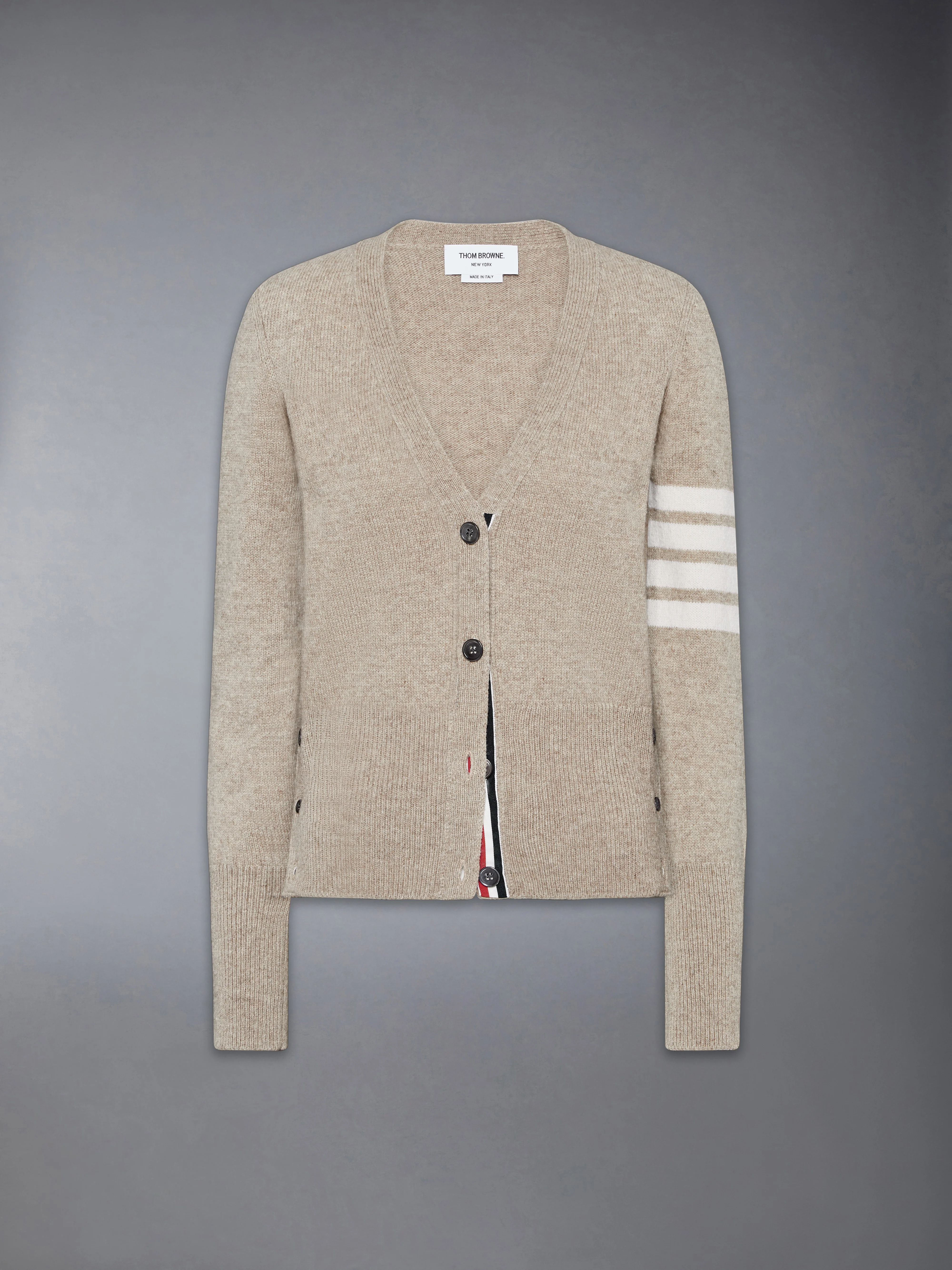 JERSEY STITCH SHETLAND WOOL 4-BAR CARDIGAN - Image 6