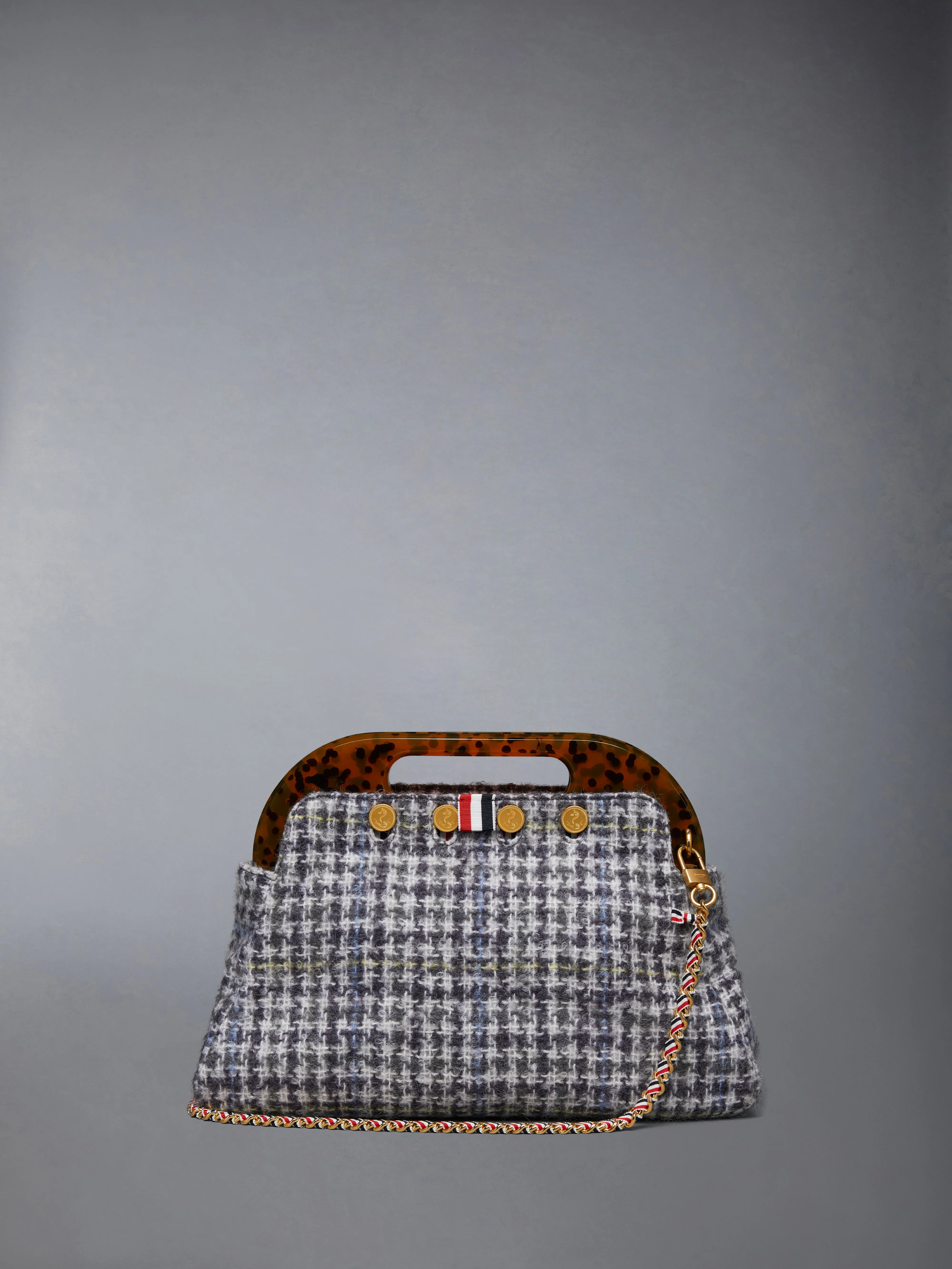 JR. TEVIOT BAG IN GUNCLUB CHECK MOHAIR