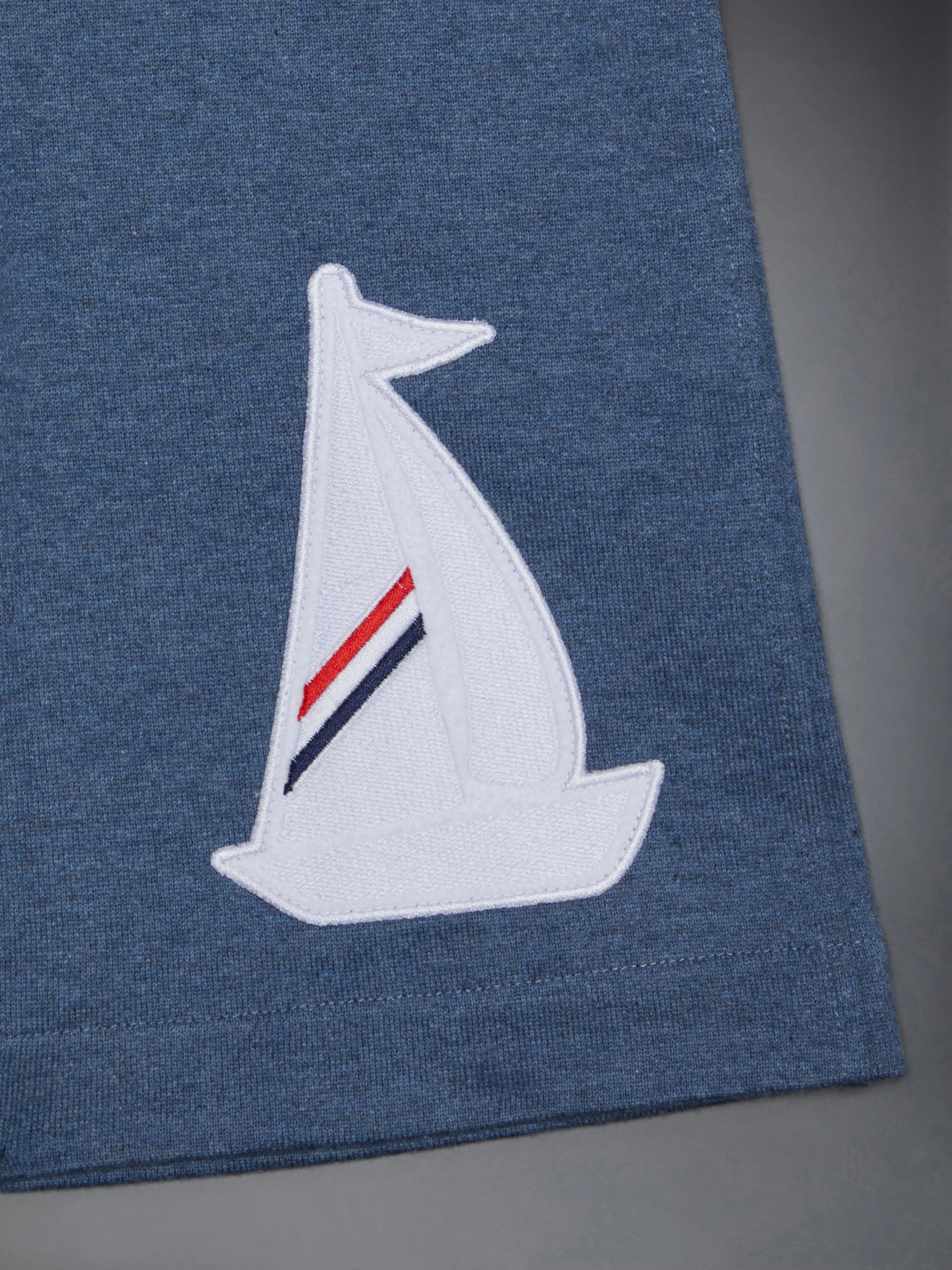 Kid's Classic Loopback Embroidery Patch Sweatshorts - Image 3