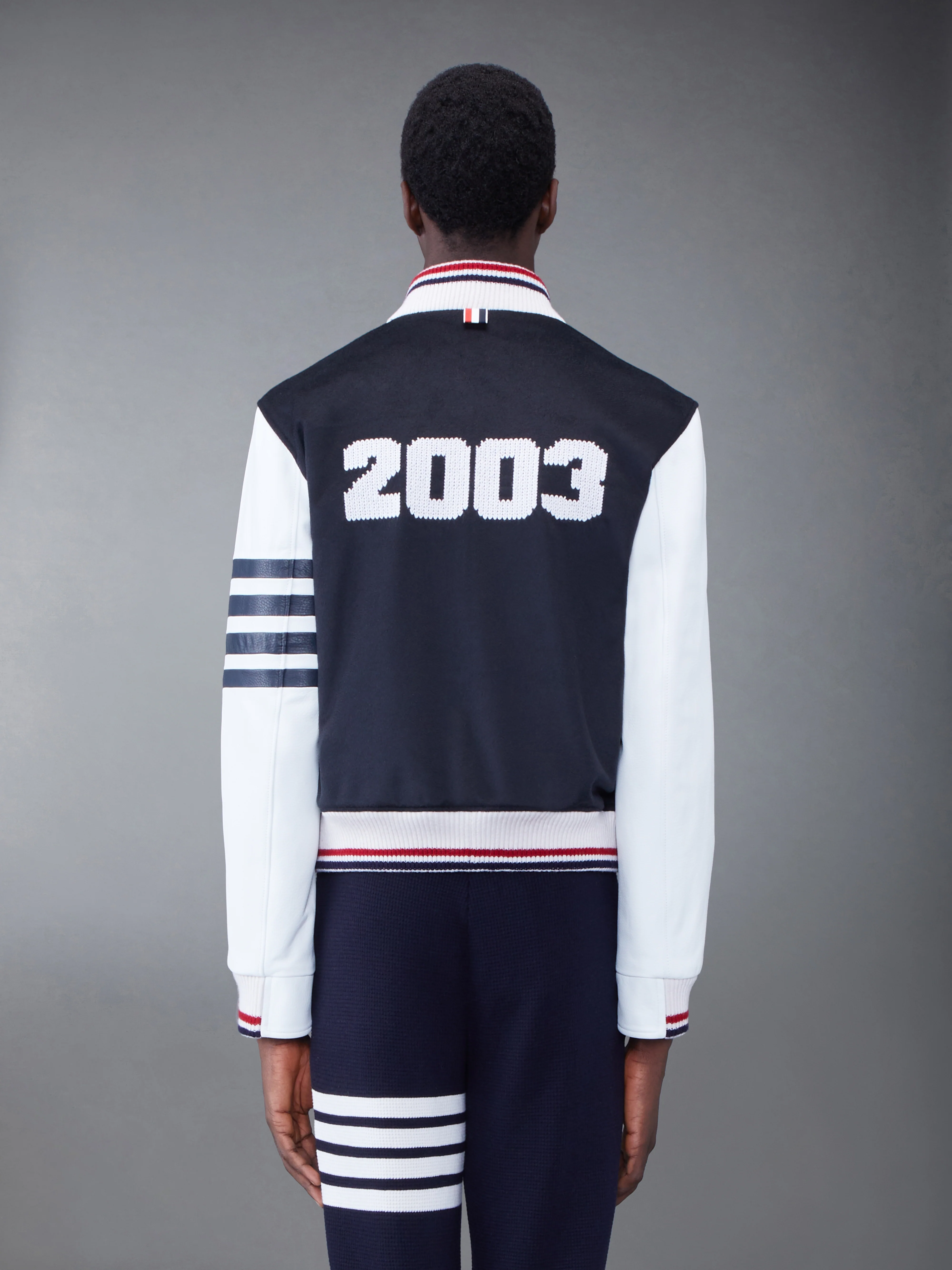 KNIT RIB 2003 4-BAR BLOUSON JACKET - Image 2