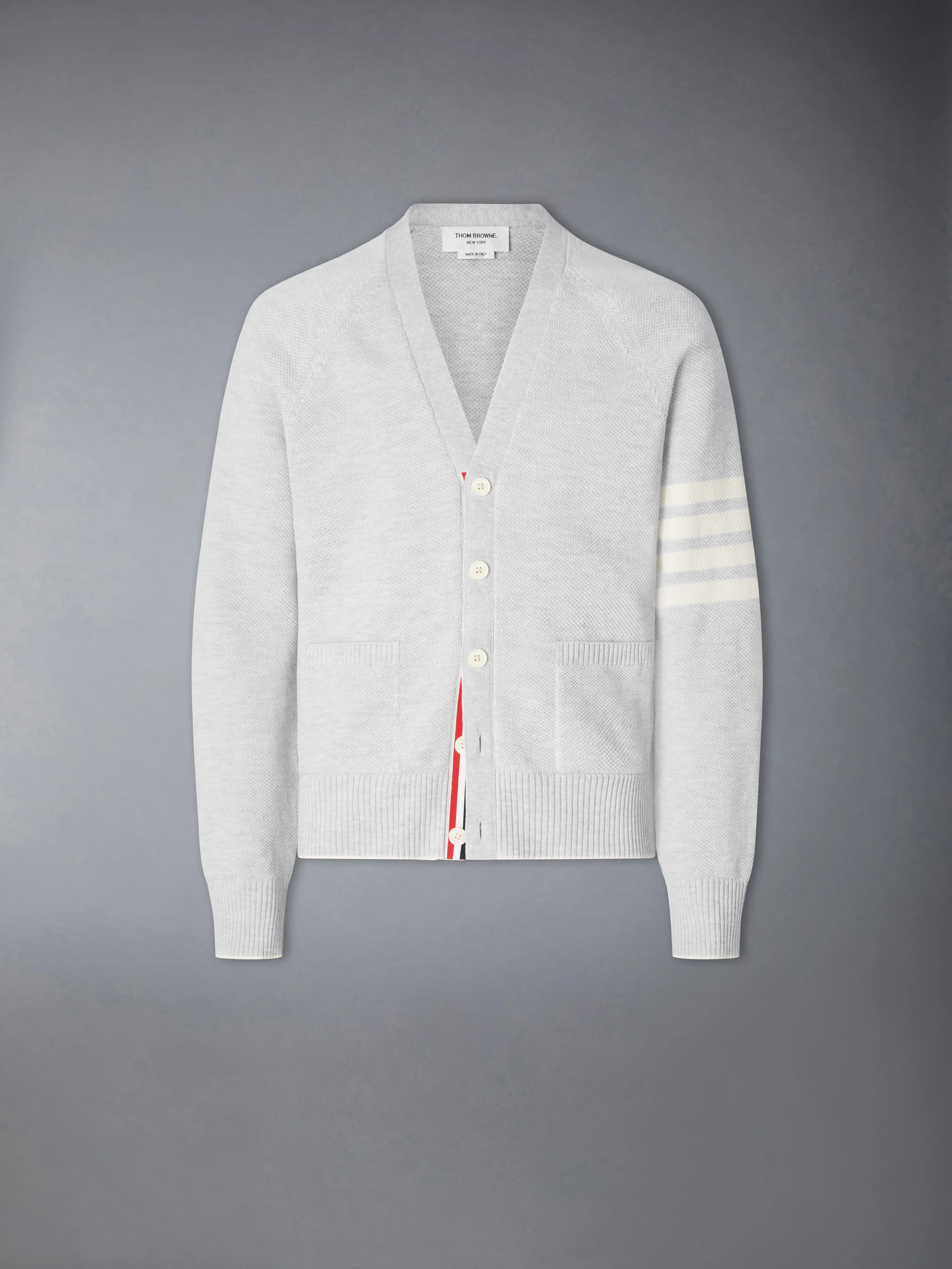 LINEN COTTON 4-BAR RELAXED FIT CARDIGAN - Image 6