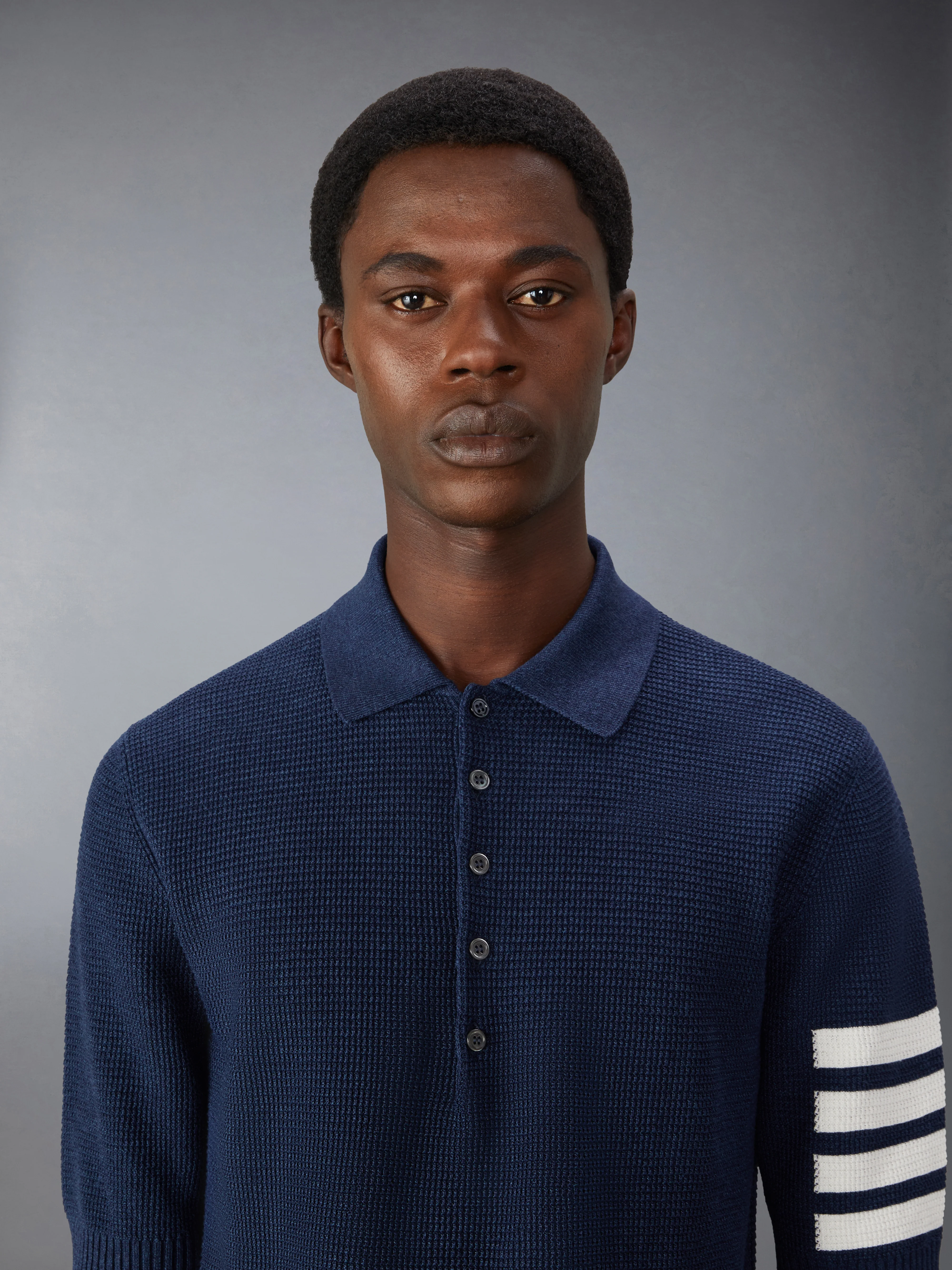 LINEN COTTON 4-BAR RELAXED FIT POLO - Image 4