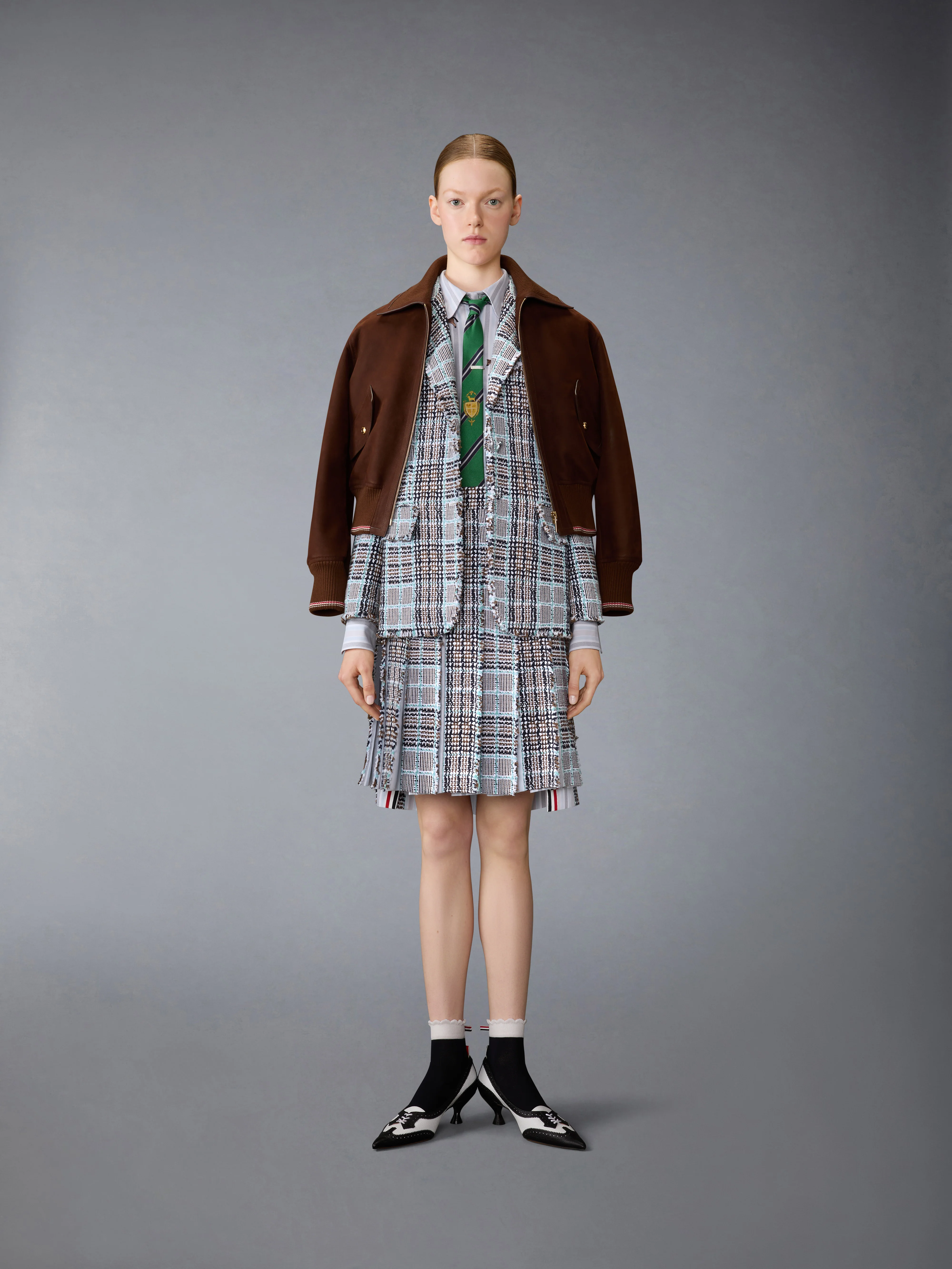 LONGBEACH NUBUX CROPPED FLIGHT JACKET - Image 3