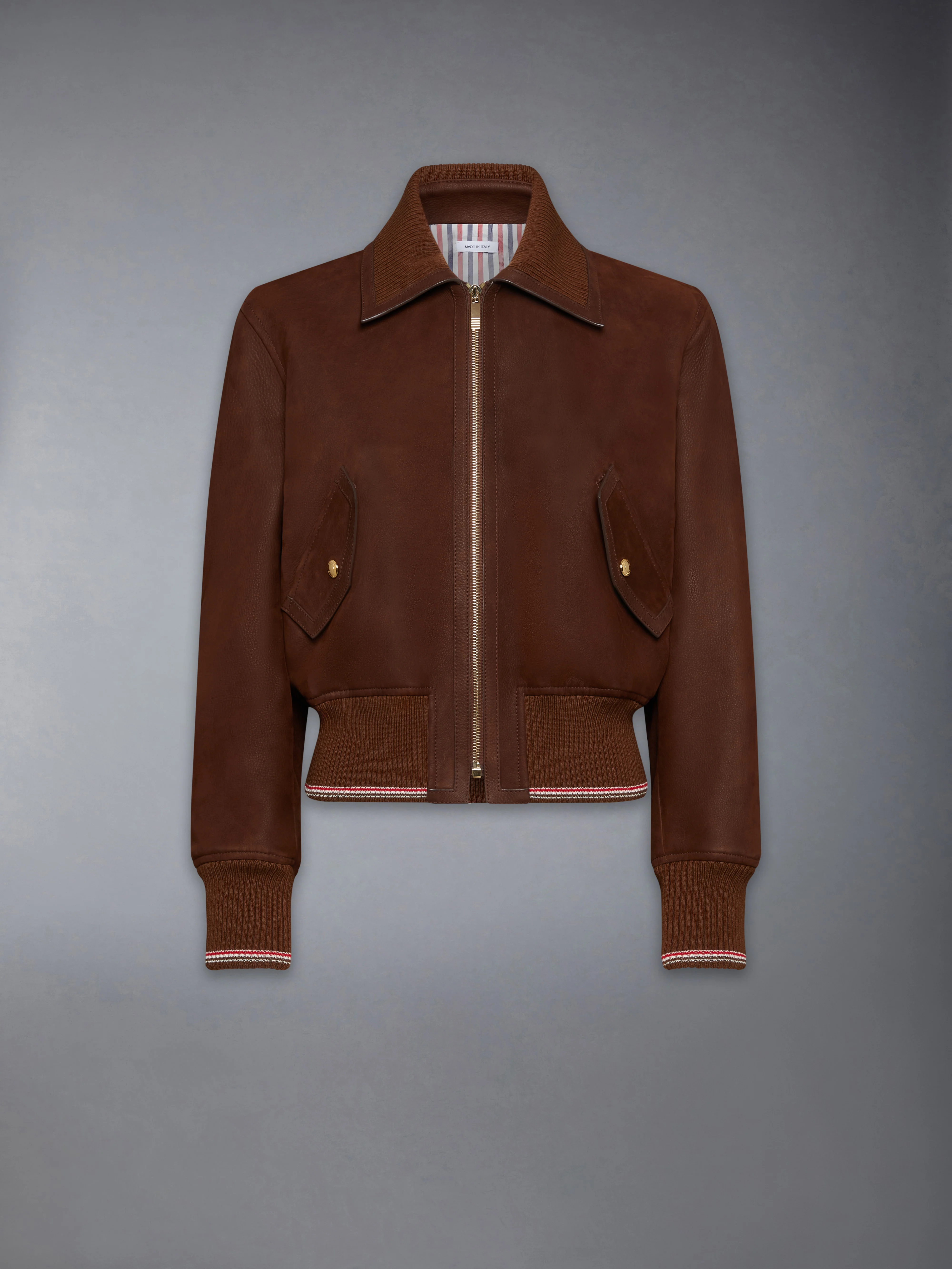 LONGBEACH NUBUX CROPPED FLIGHT JACKET - Image 6