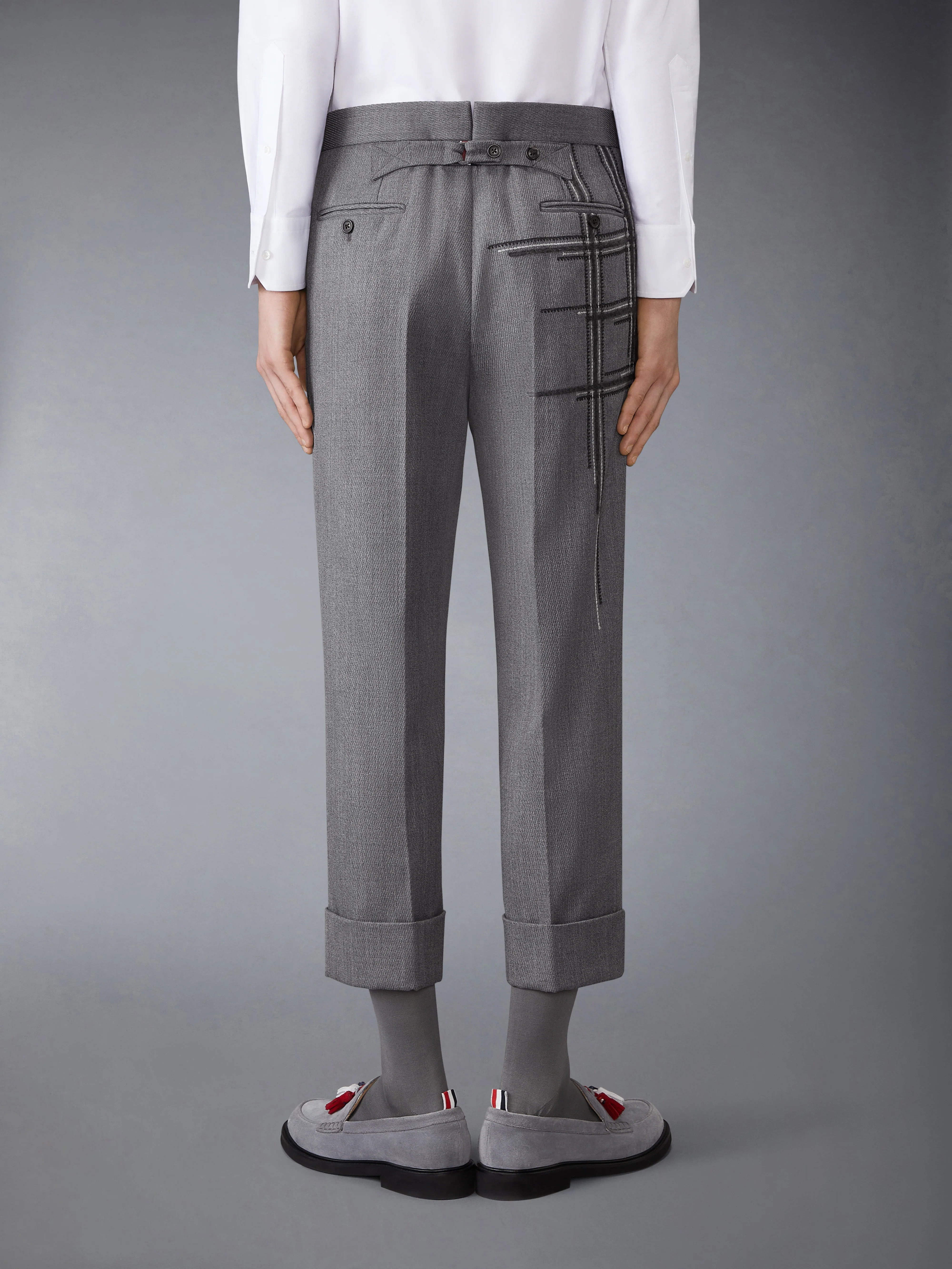 LOW RISE WOOL SCHOOL UNIFORM TROUSER - Image 2