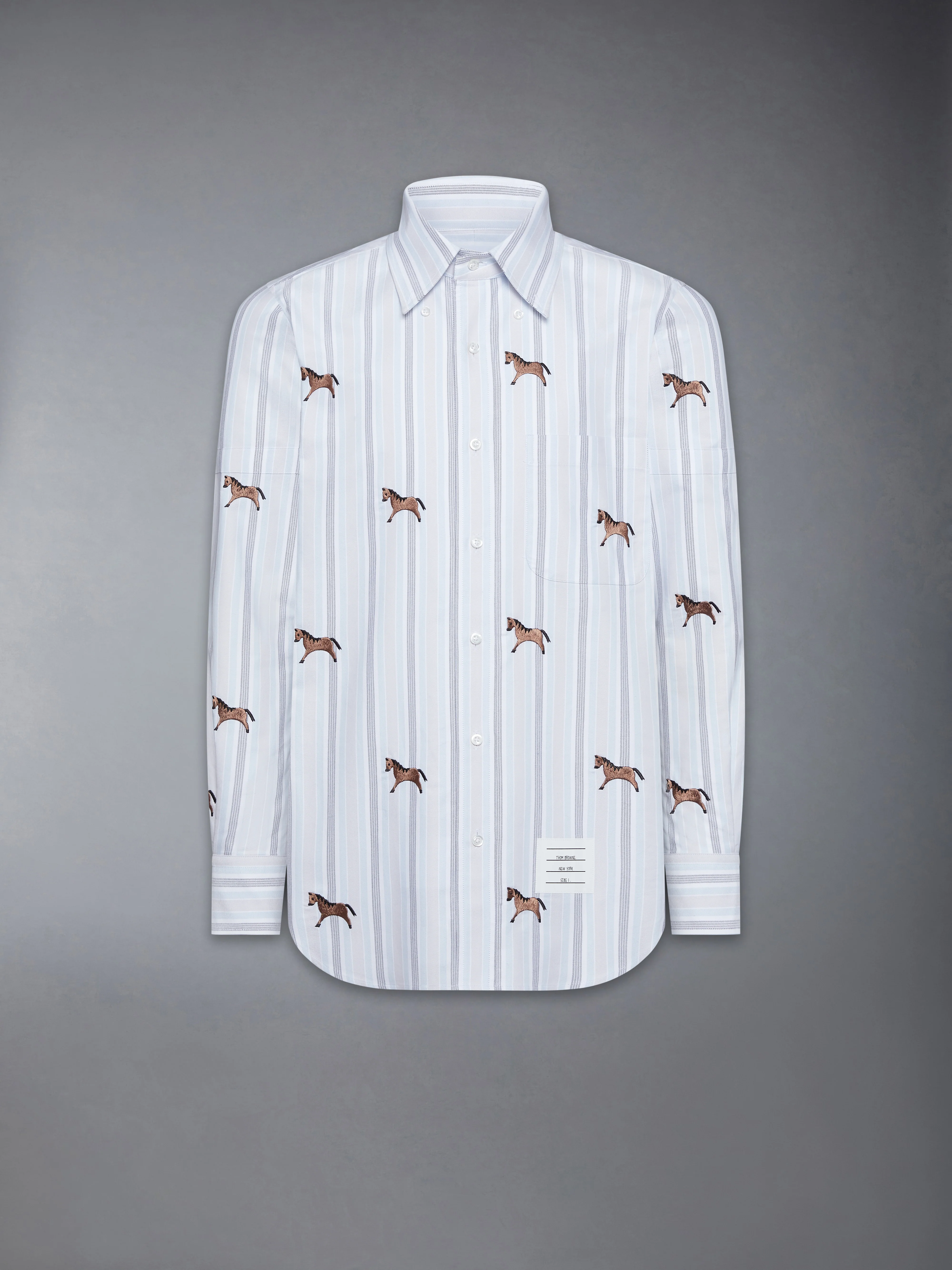 LUNAR NEW YEAR SATIN STITCH HORSE OXFORD SHIRT - Image 7