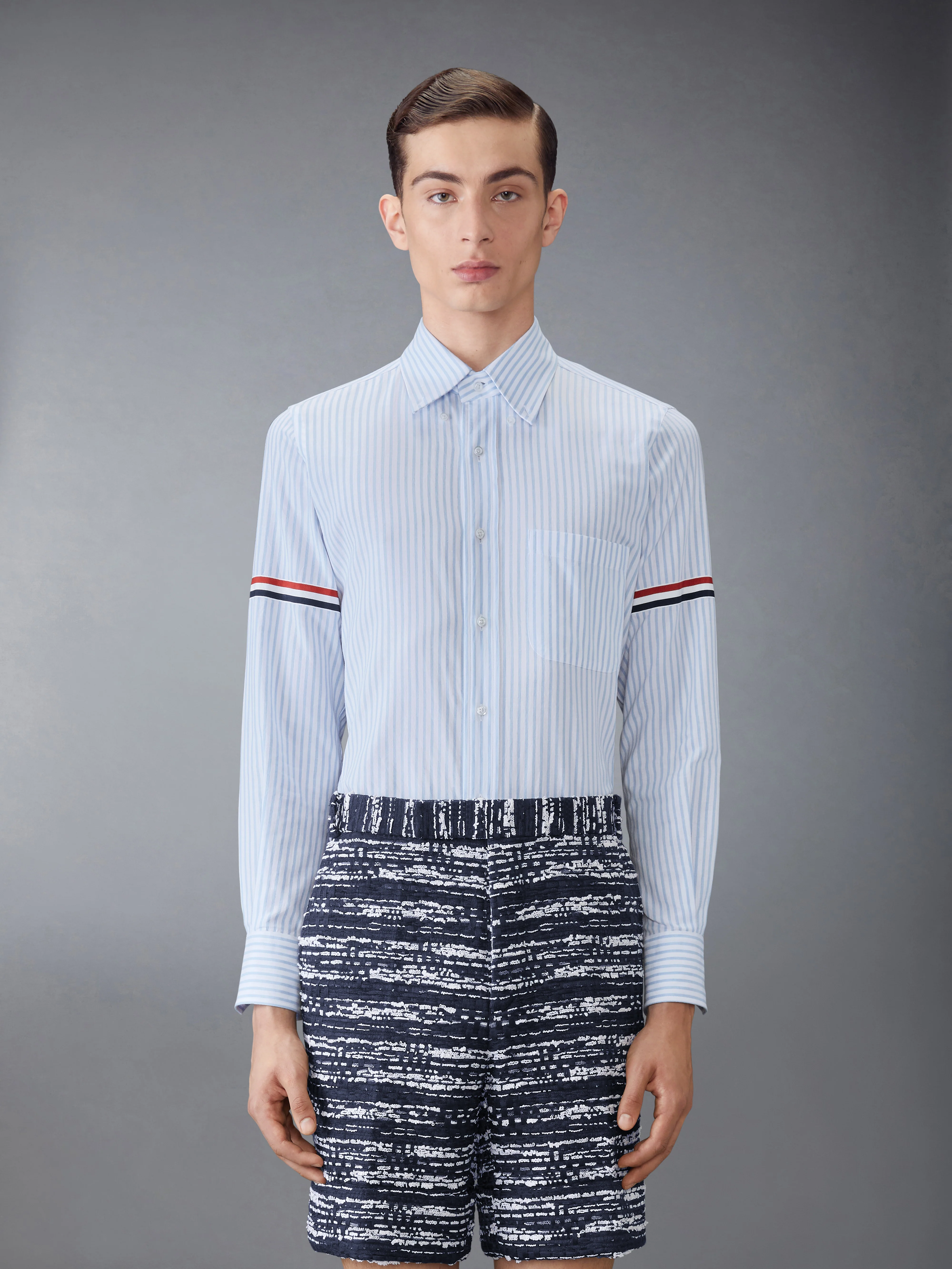 MADRAS COTTON ARMBAND SHIRT
