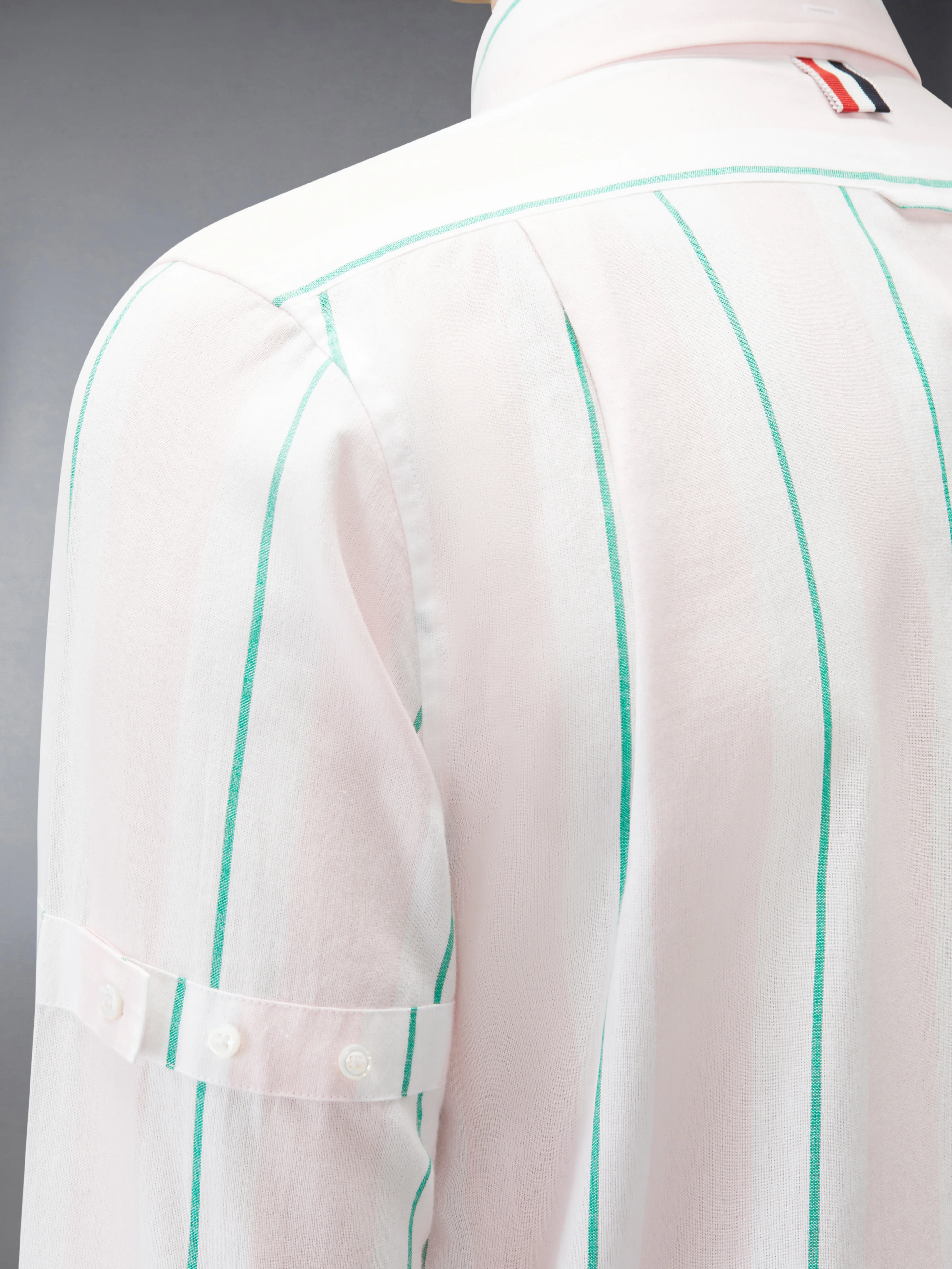MADRAS COTTON CLASSIC STRIPE ARMBAND SHIRT - Image 5