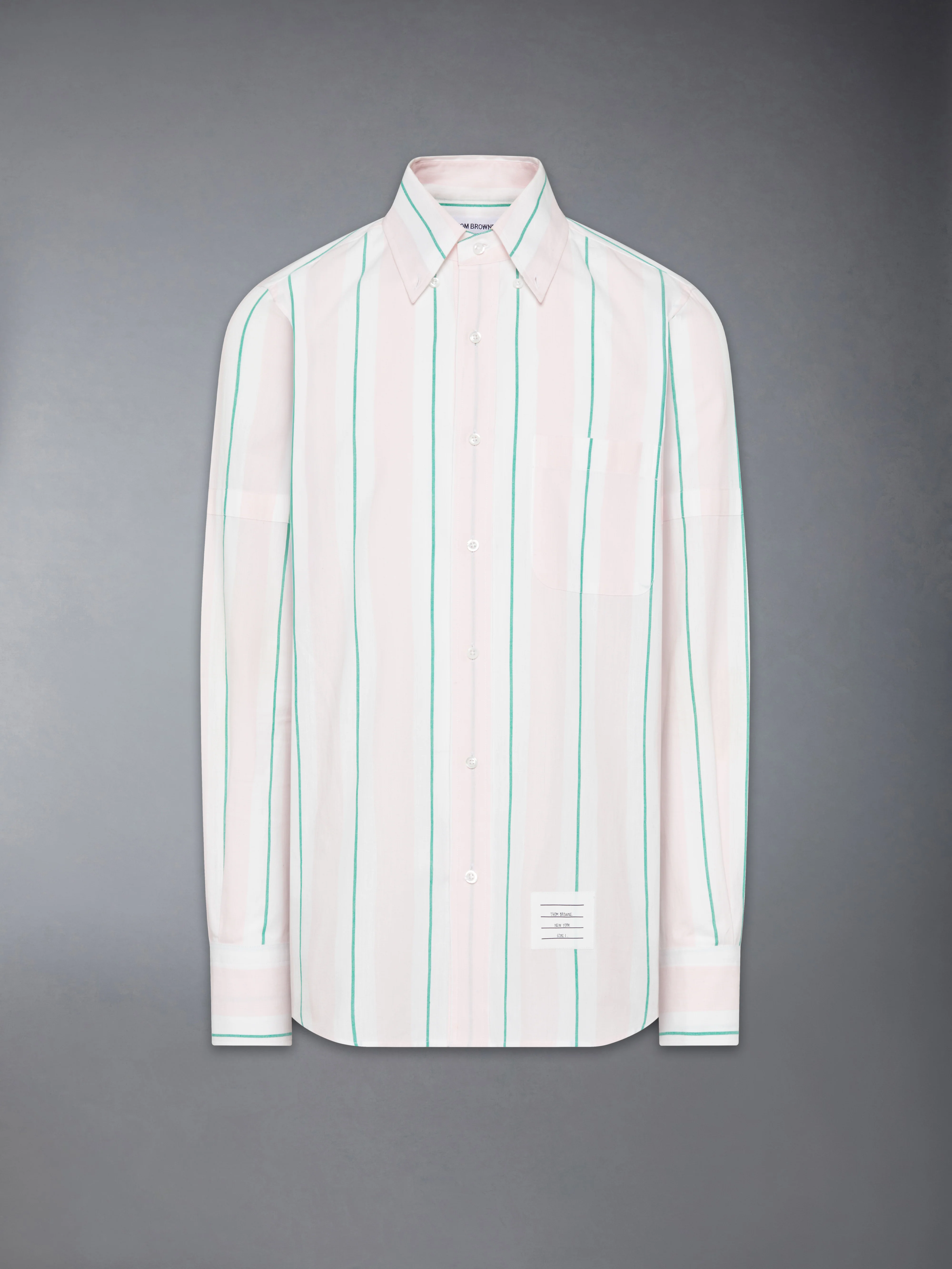 MADRAS COTTON CLASSIC STRIPE ARMBAND SHIRT - Image 8