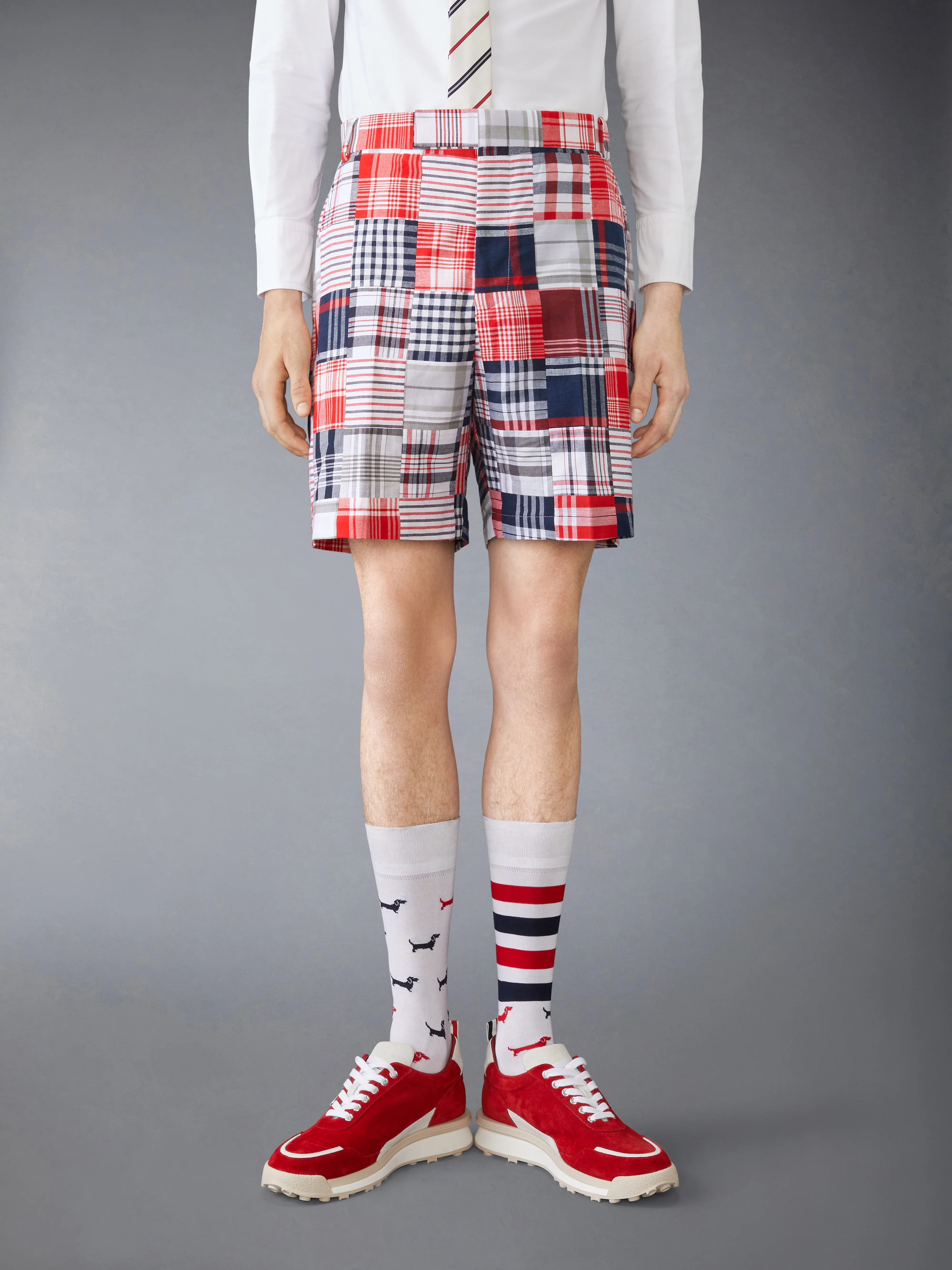 MADRAS PATCHWORK UTILITY CHINO SHORT