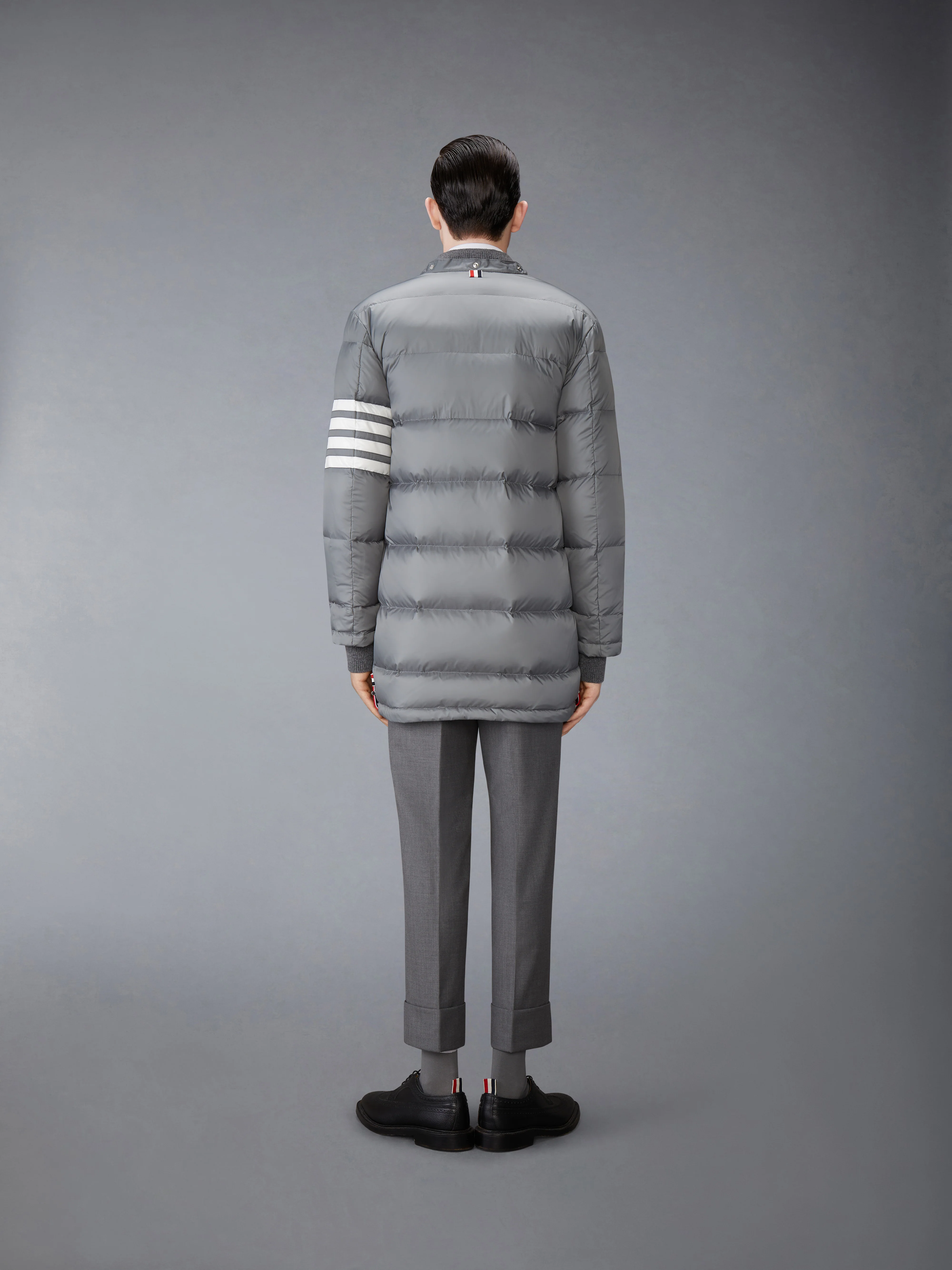 MATTE NYLON 4-BAR DOWN FILLED COAT - Image 4