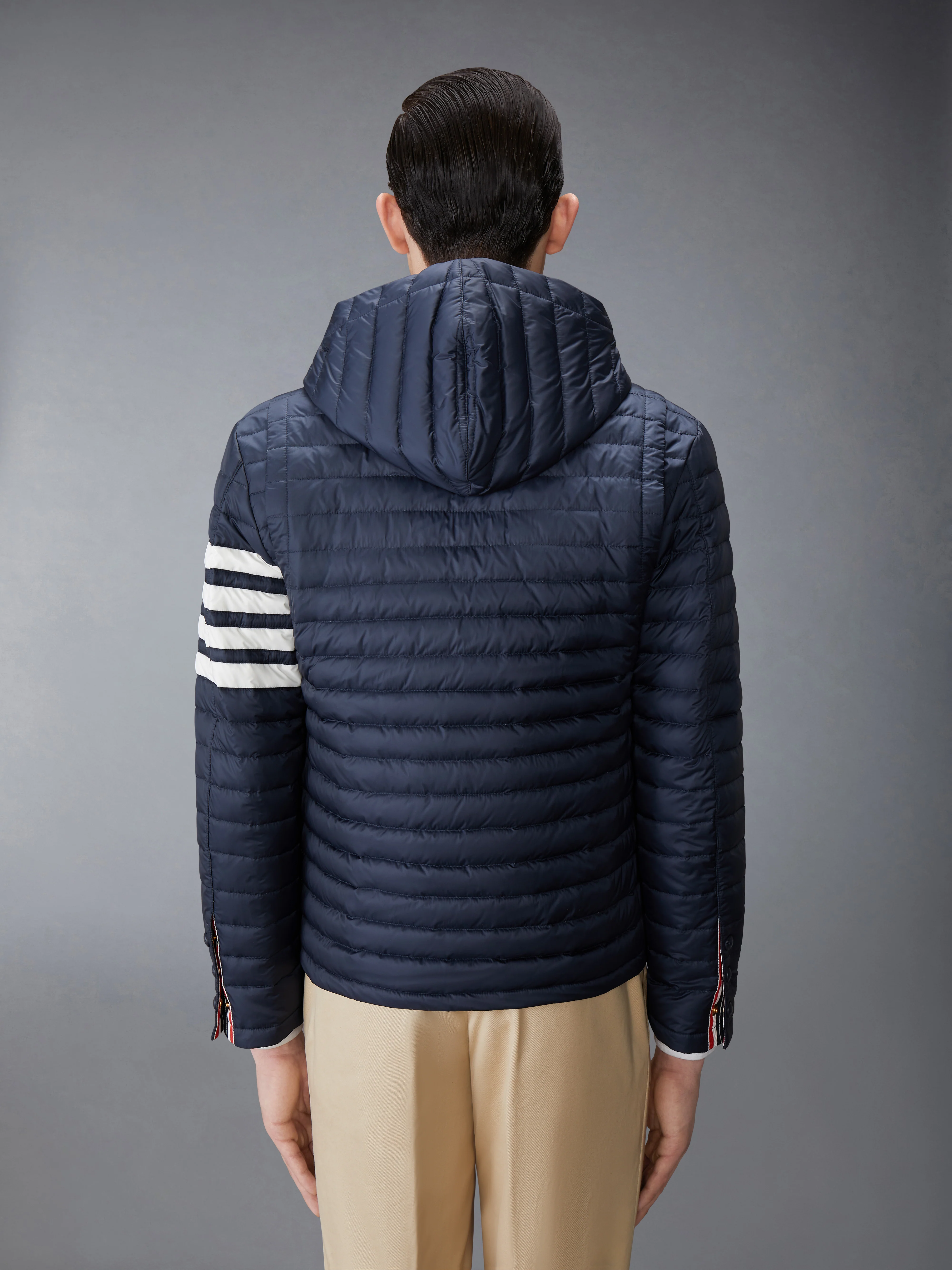 MATTE NYLON  4-BAR DOWN FILLED QUILTED JACKET - Image 2