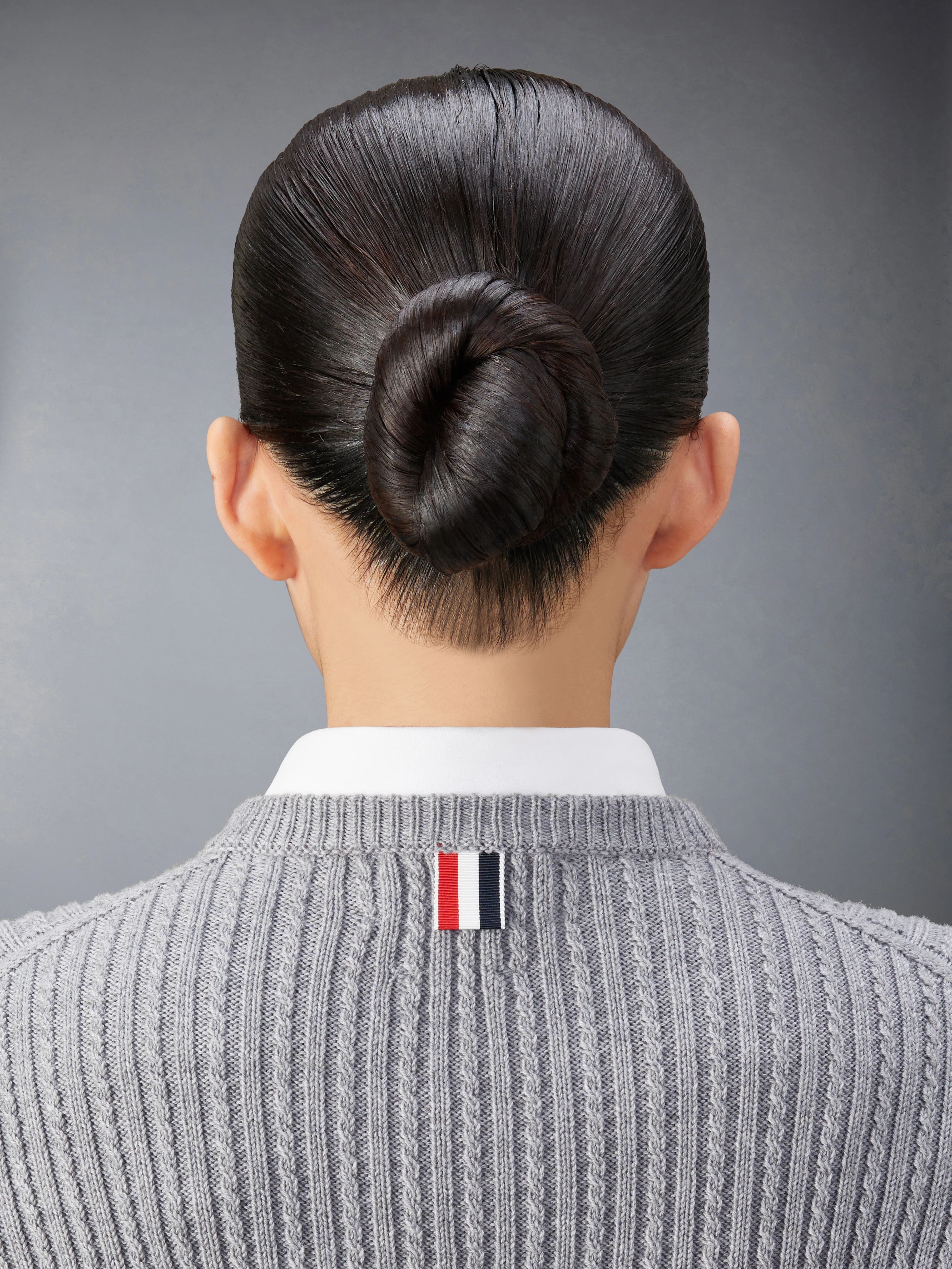 MERINO WOOL 4-BAR CROPPED CABLE PULLOVER - Image 5