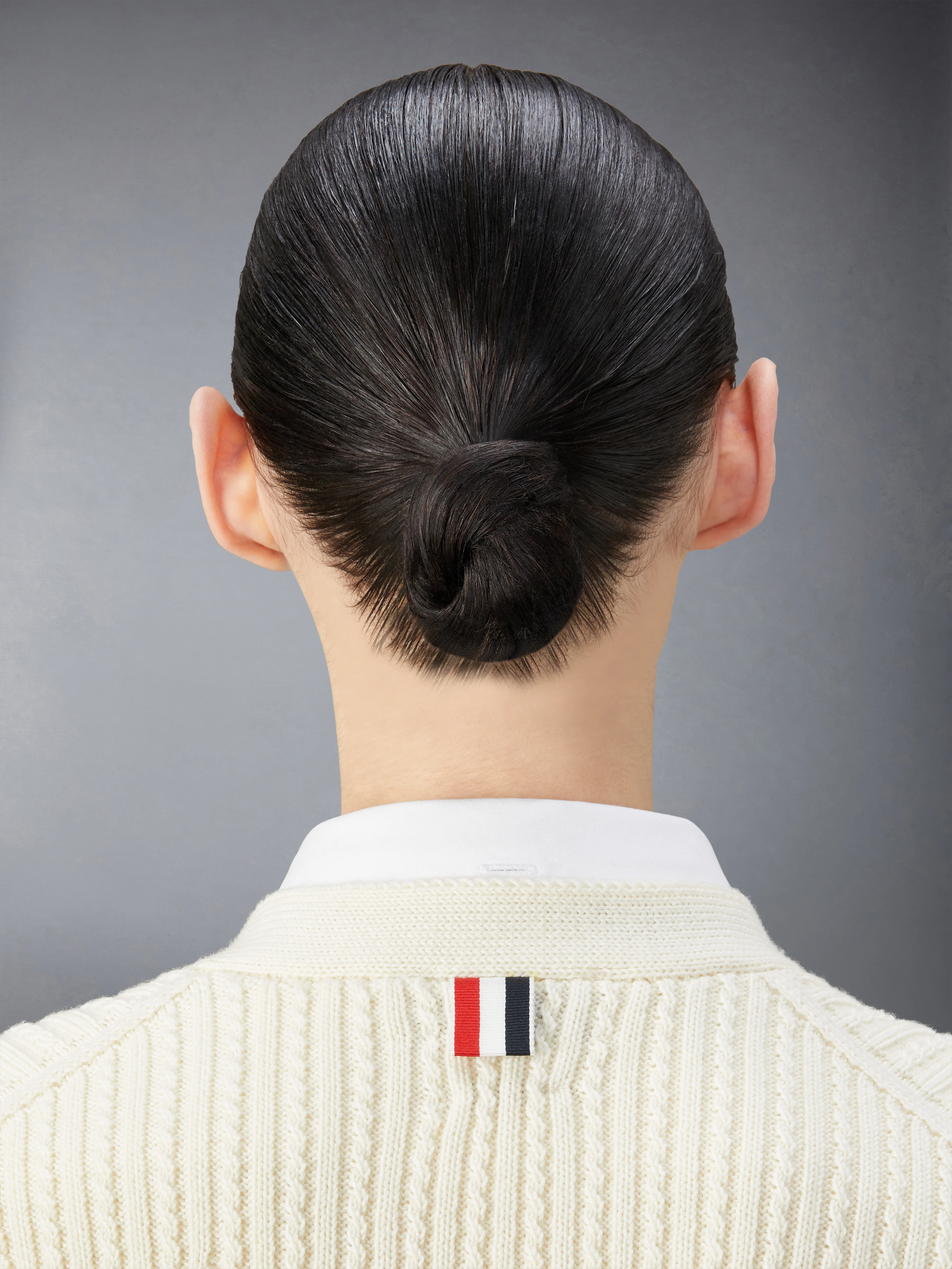 MERINO WOOL 4-BAR CROPPED CARDIGAN - Image 5