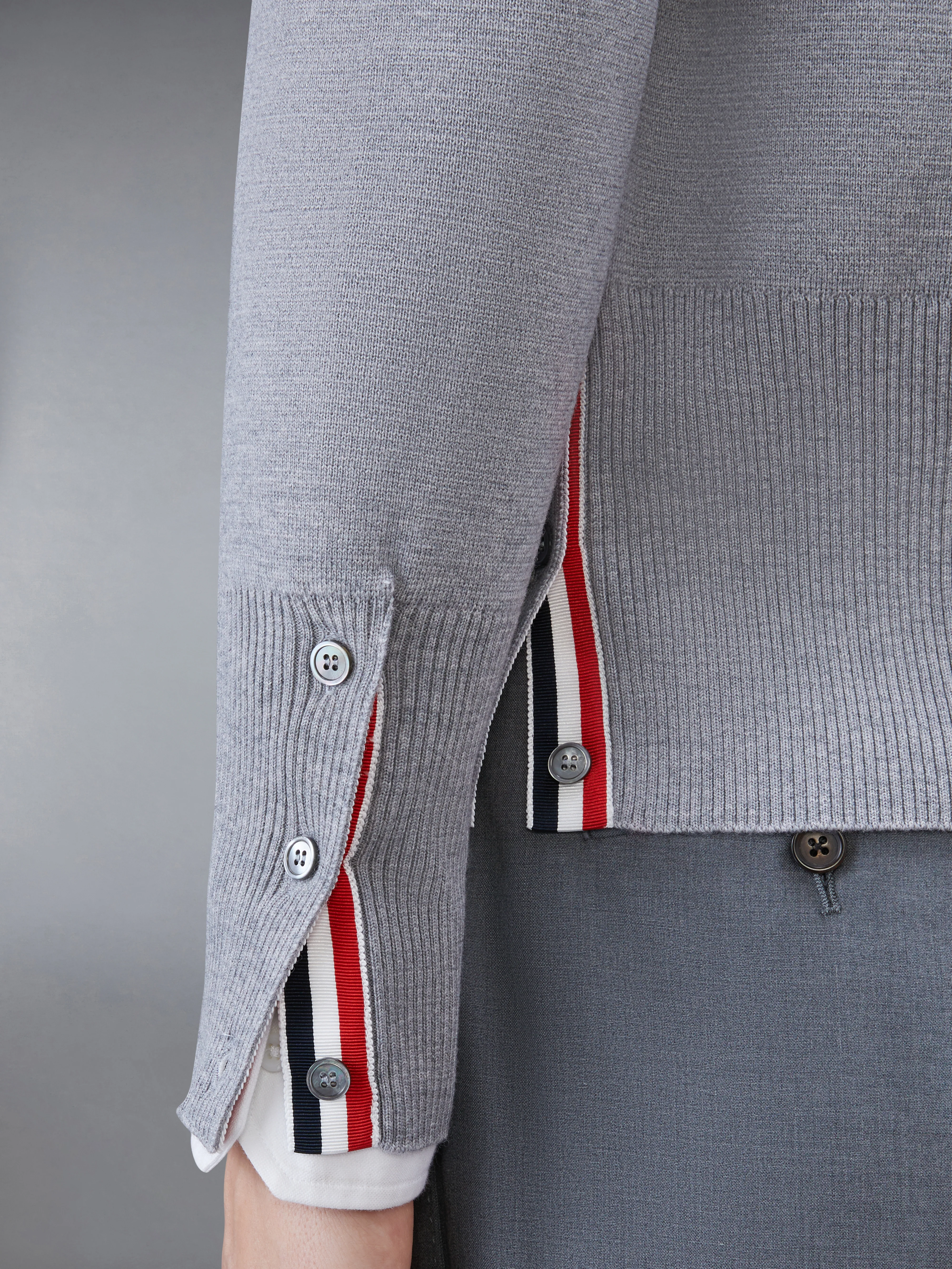 MERINO WOOL 4-BAR MILANO STITCH CARDIGAN - Image 4