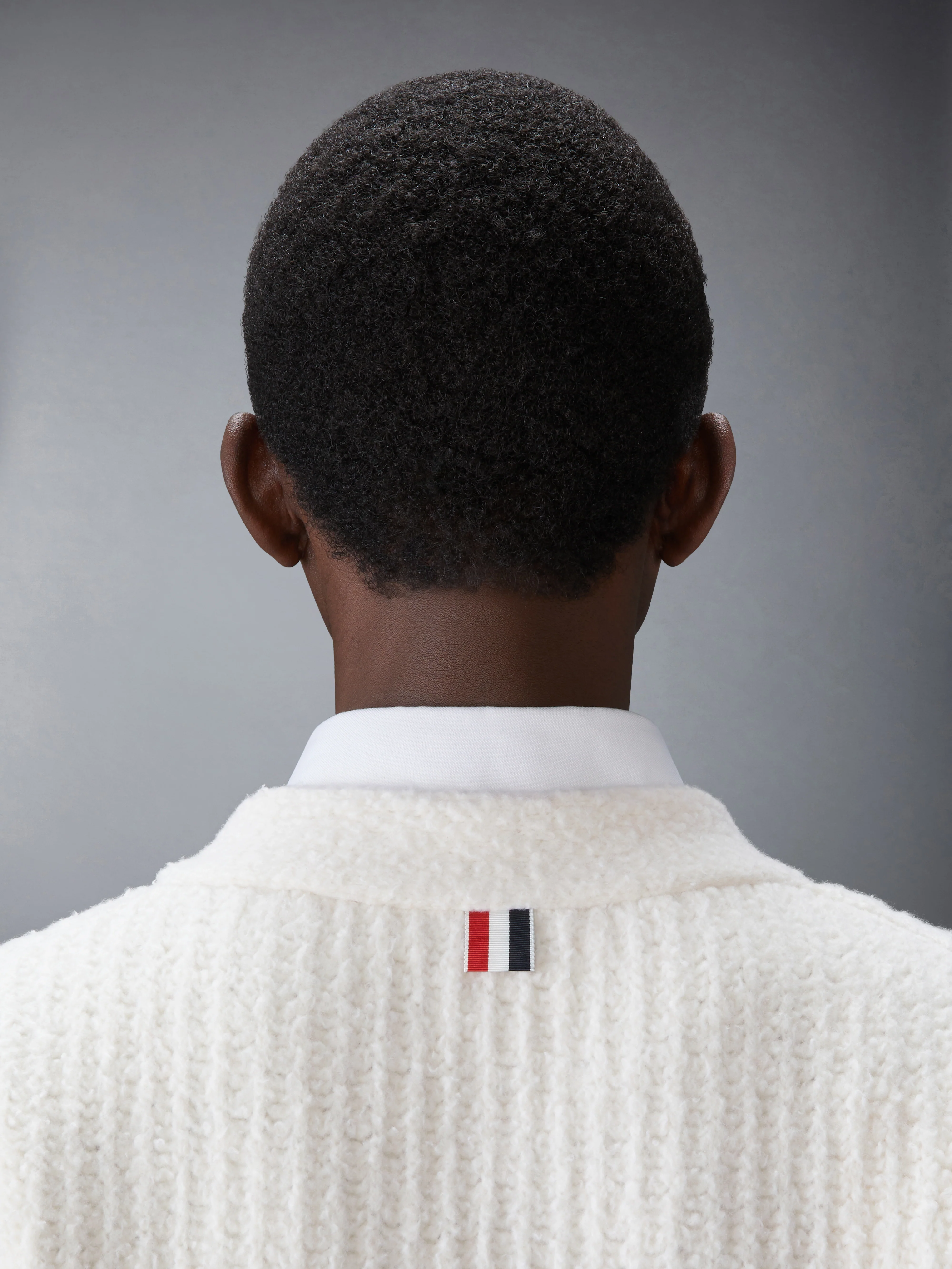 MERINO WOOL CHUNKY STITCH V NECK CARDIGAN - Image 5