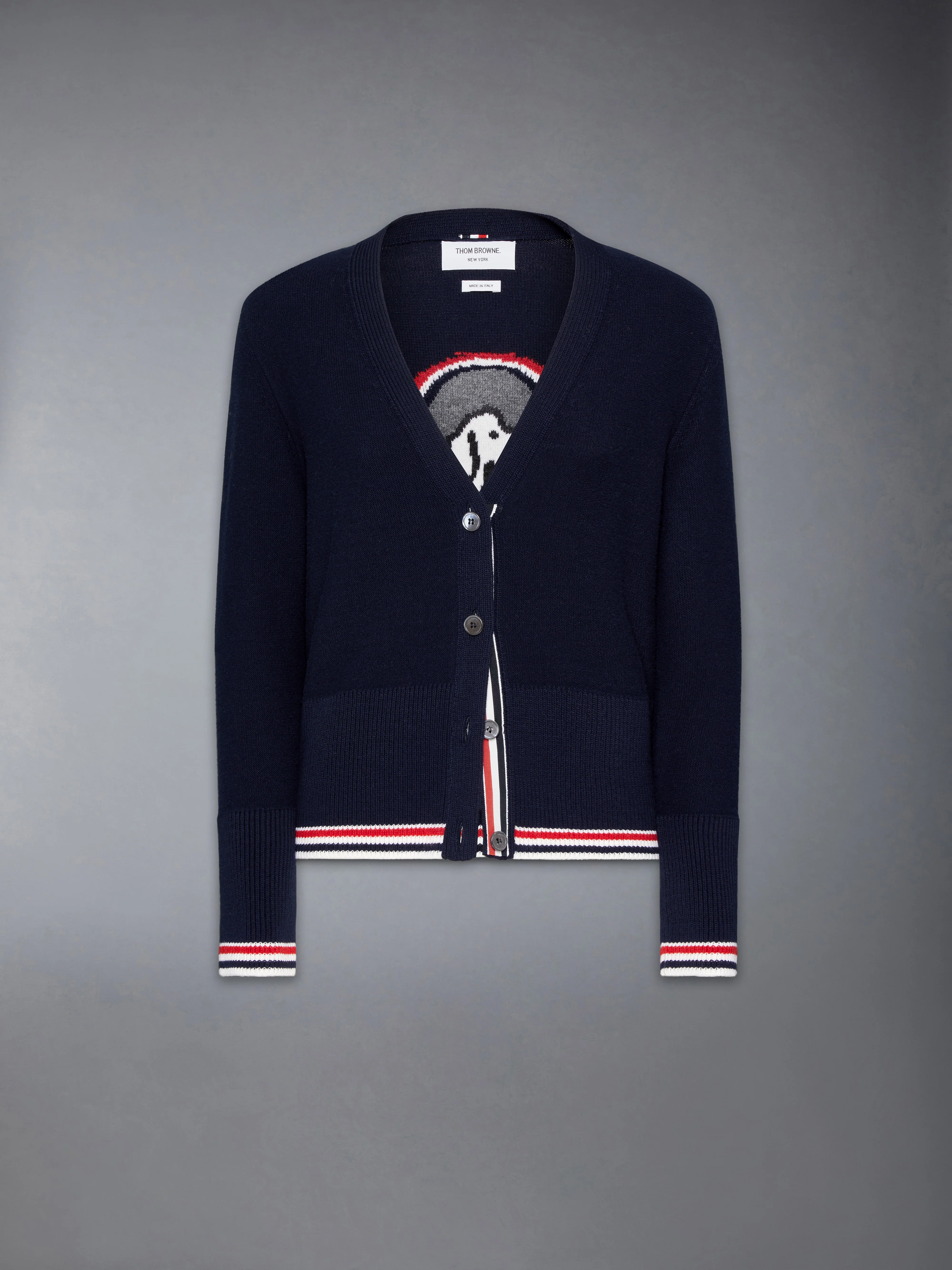 MERINO WOOL HECTOR FRINGE CLASSIC CARDIGAN - Image 7
