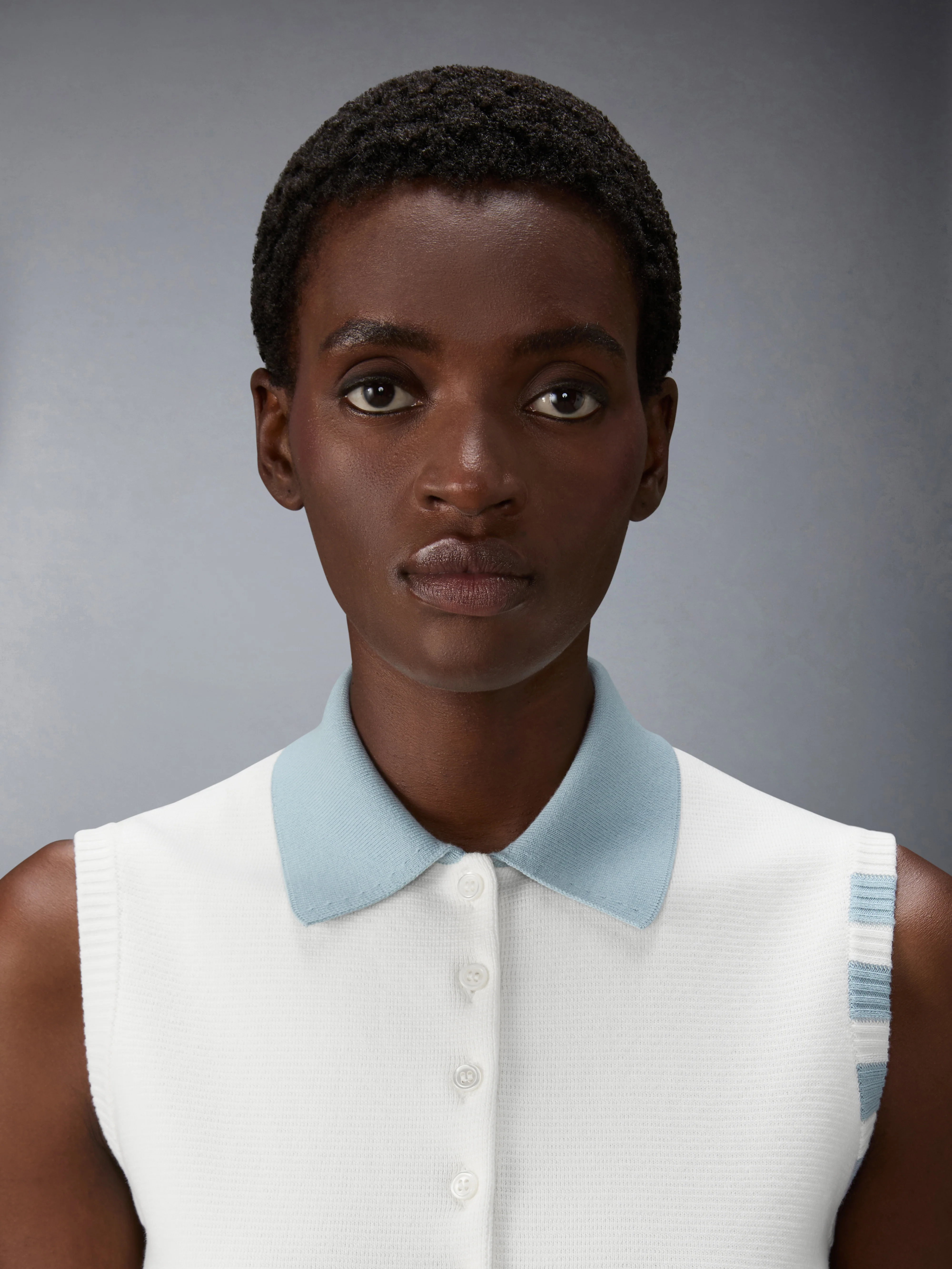 MILANO STITCH 4-BAR SLEEVELESS POLO - Image 5