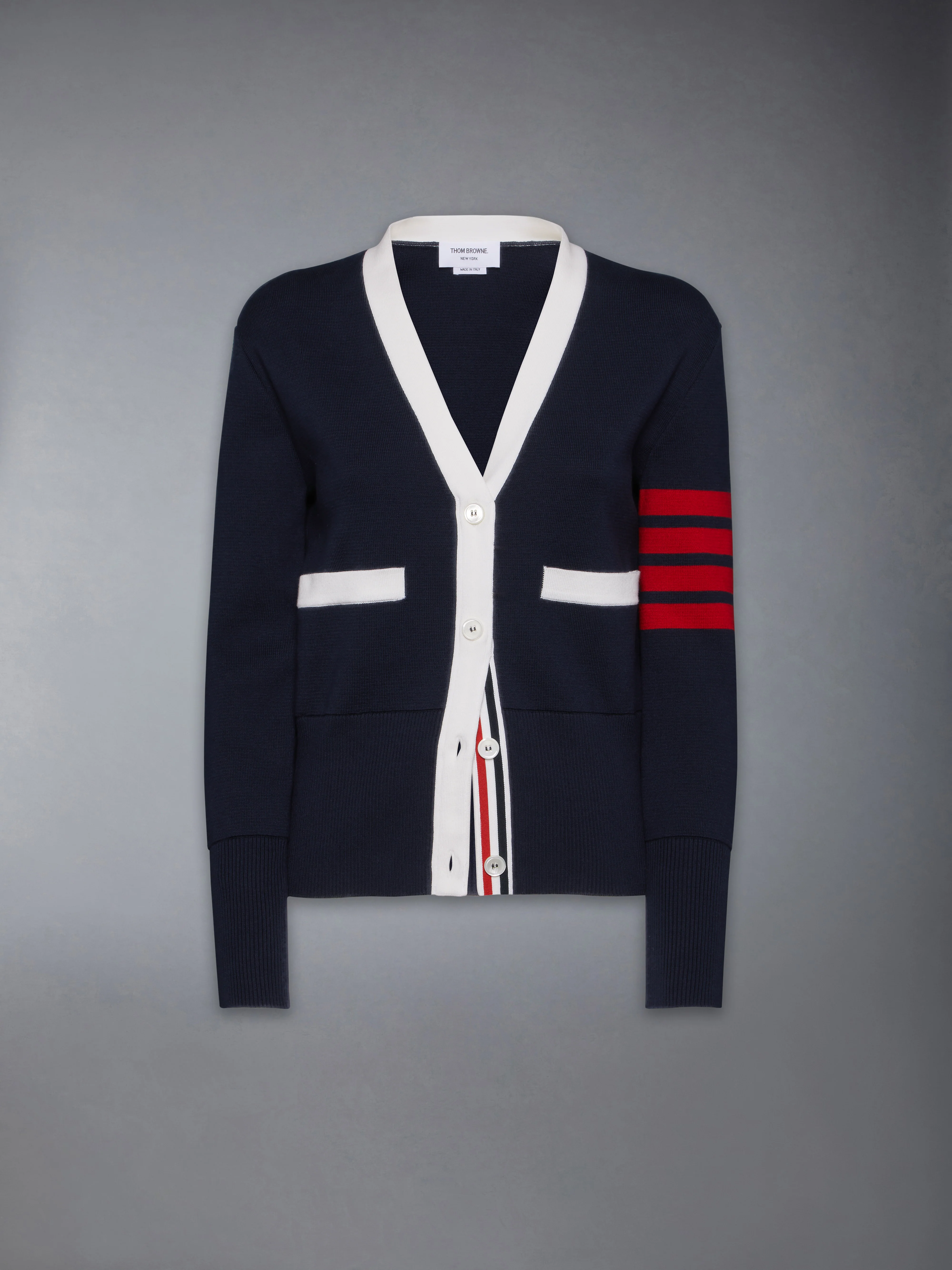 MILANO STITCH COTTON 4-BAR CARDIGAN - Image 6