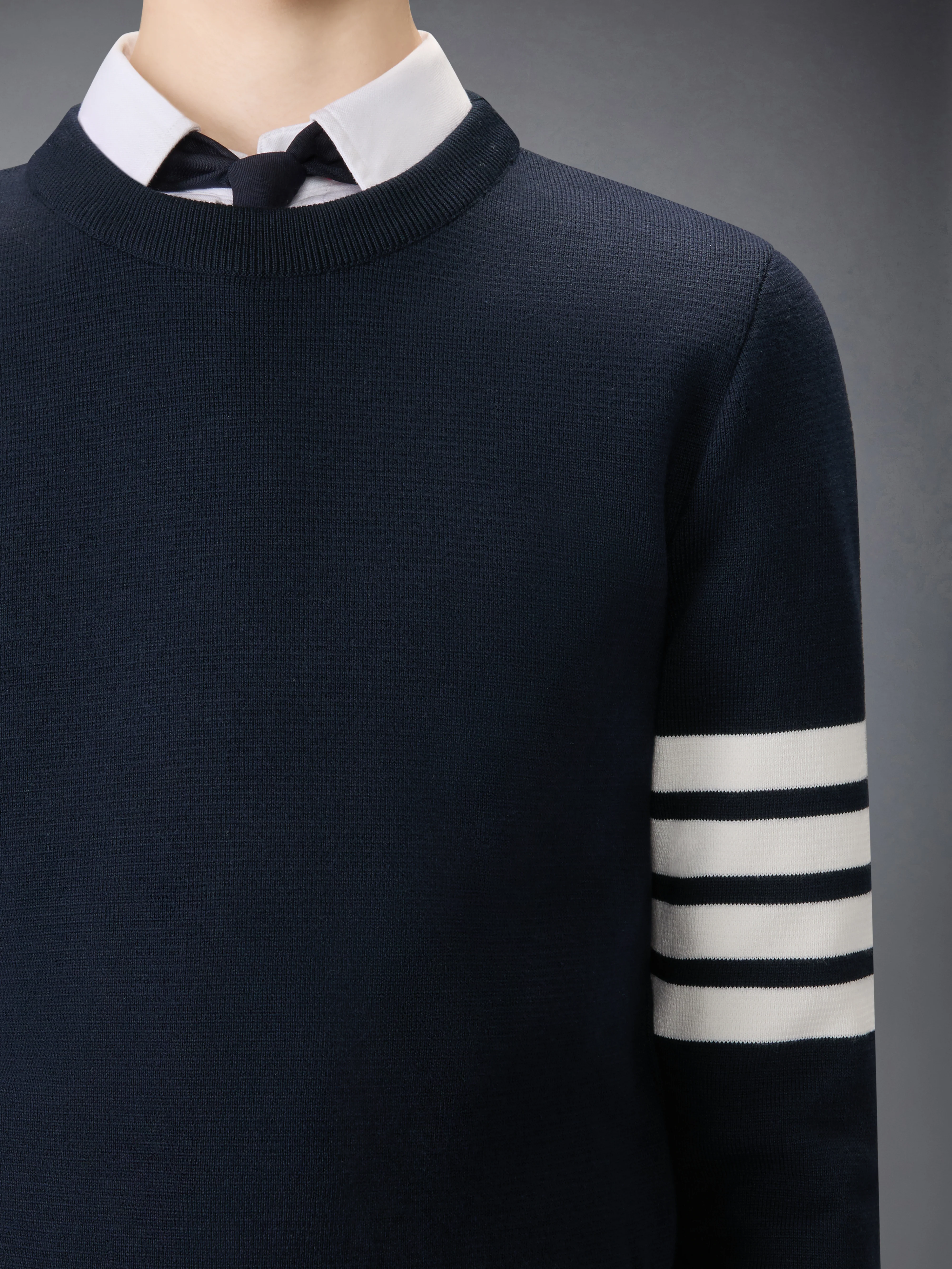 MILANO STITCH COTTON CREPE 4-BAR PULLOVER - Image 5