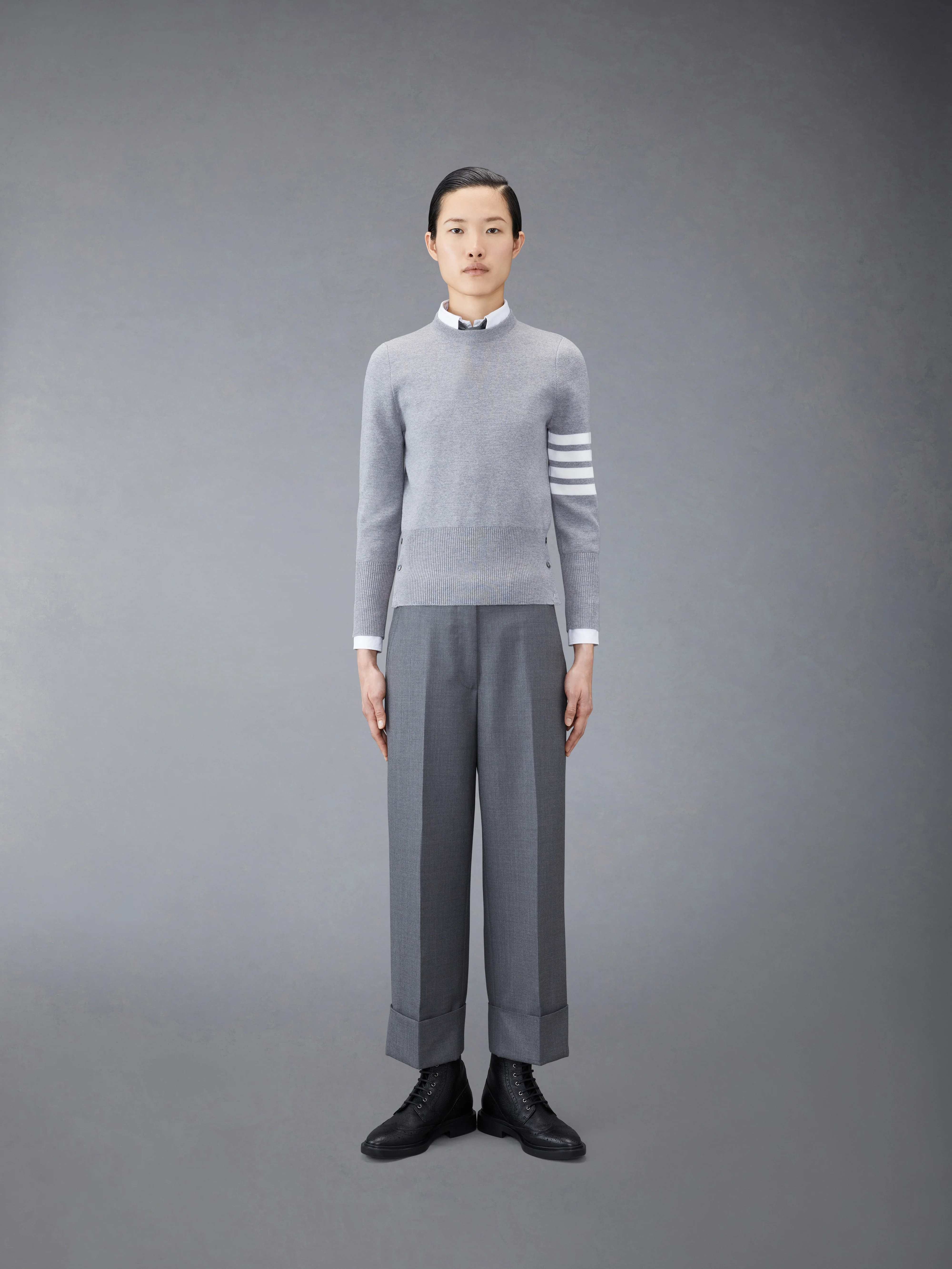MILANO STITCH MERINO WOOL 4-BAR PULLOVER - Image 3