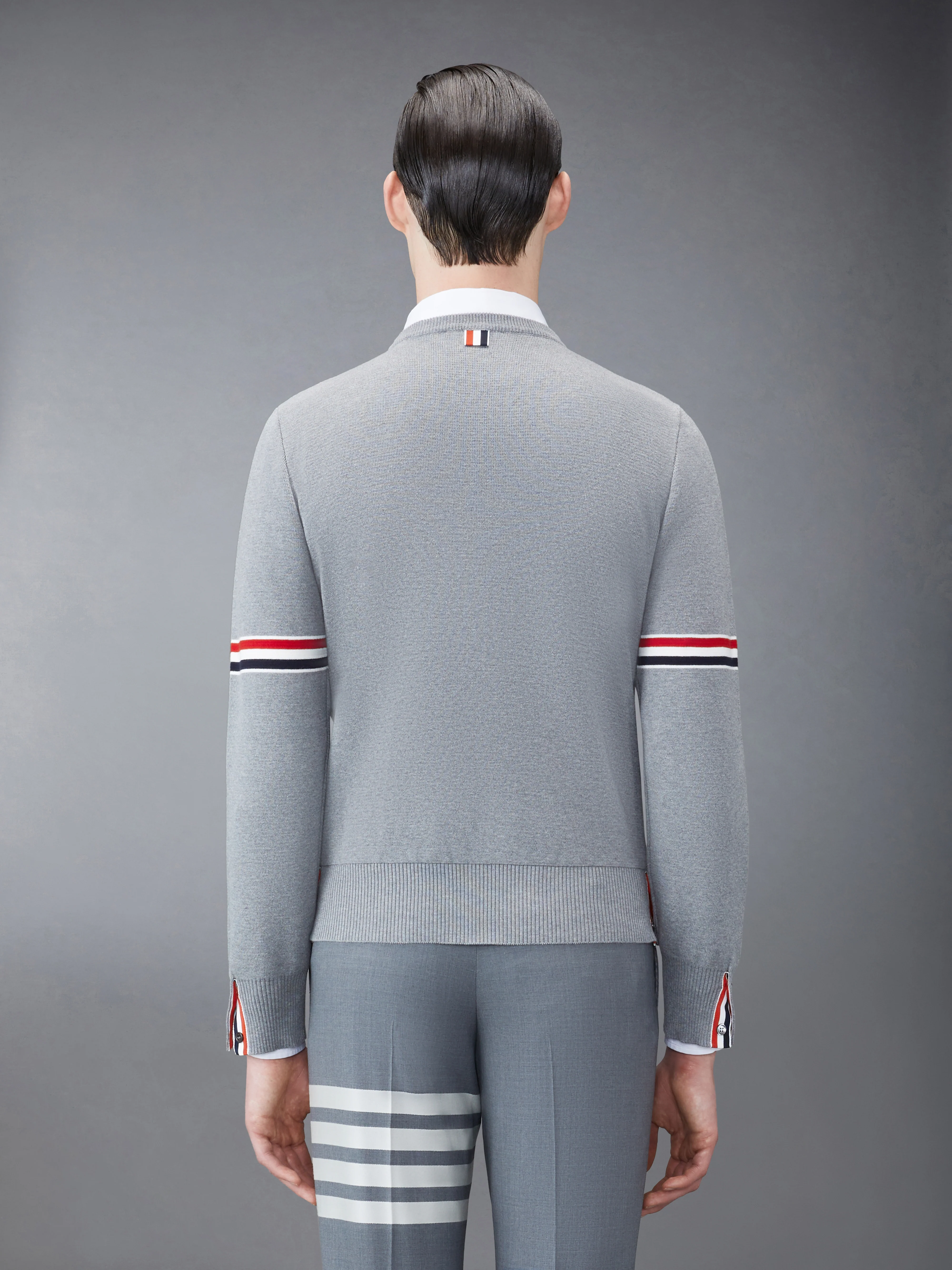 MILANO STITCH RWB ARM STRIPE PULLOVER - Image 2