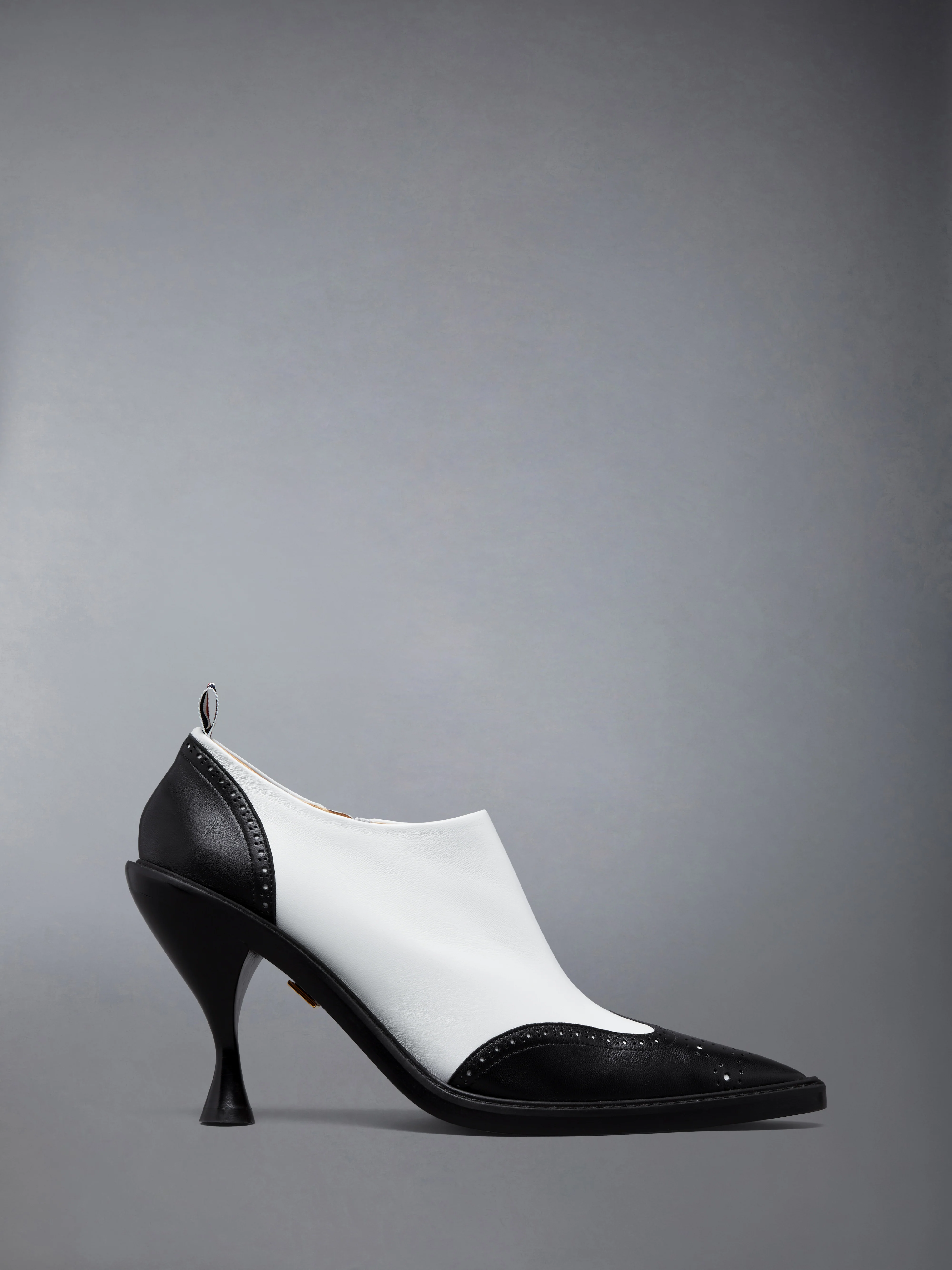 NAPPA LEATHER WINGTIP BOOTIE 90MM