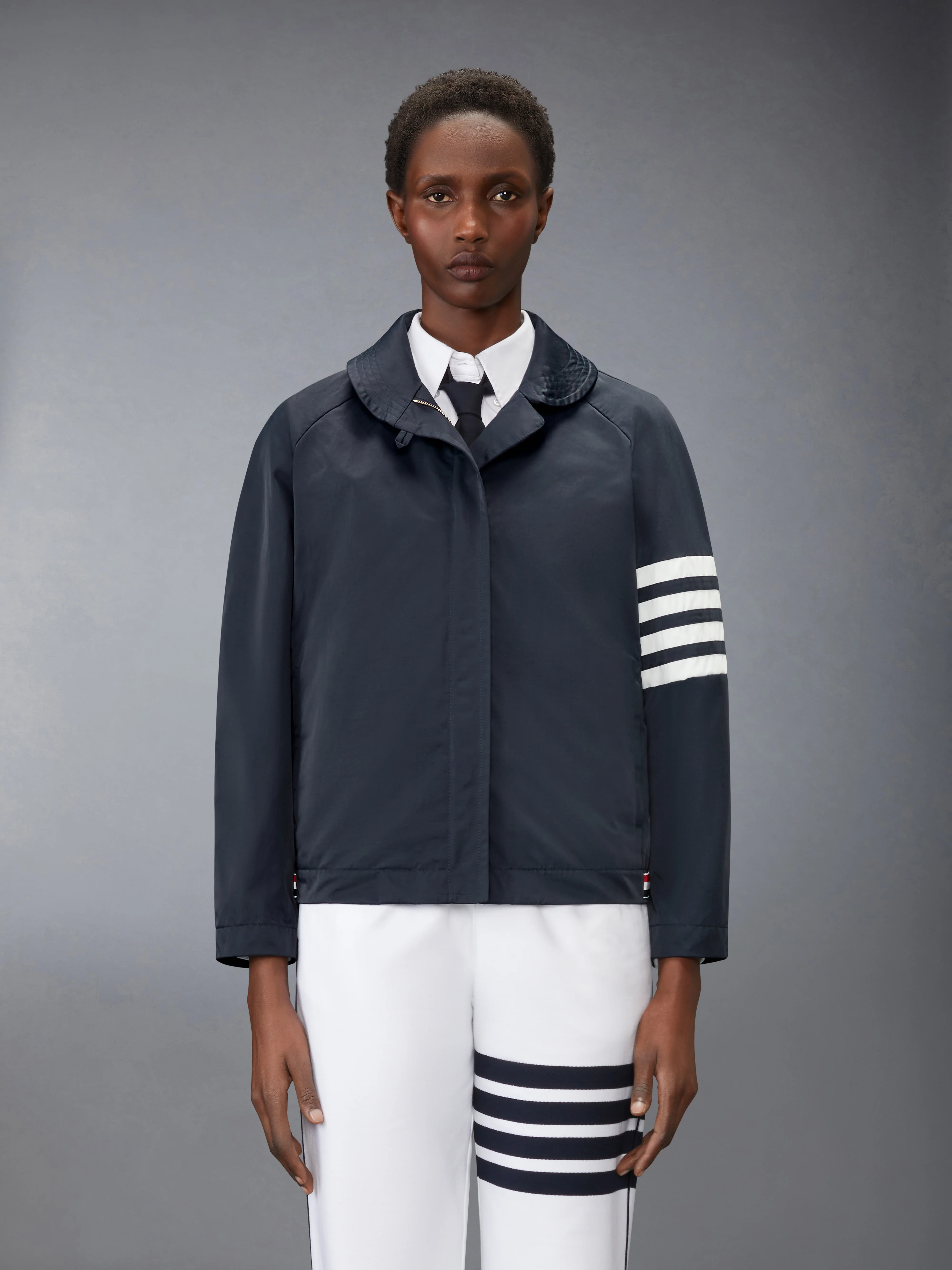 NYLON TECH 4-BAR RAGLAN JACKET