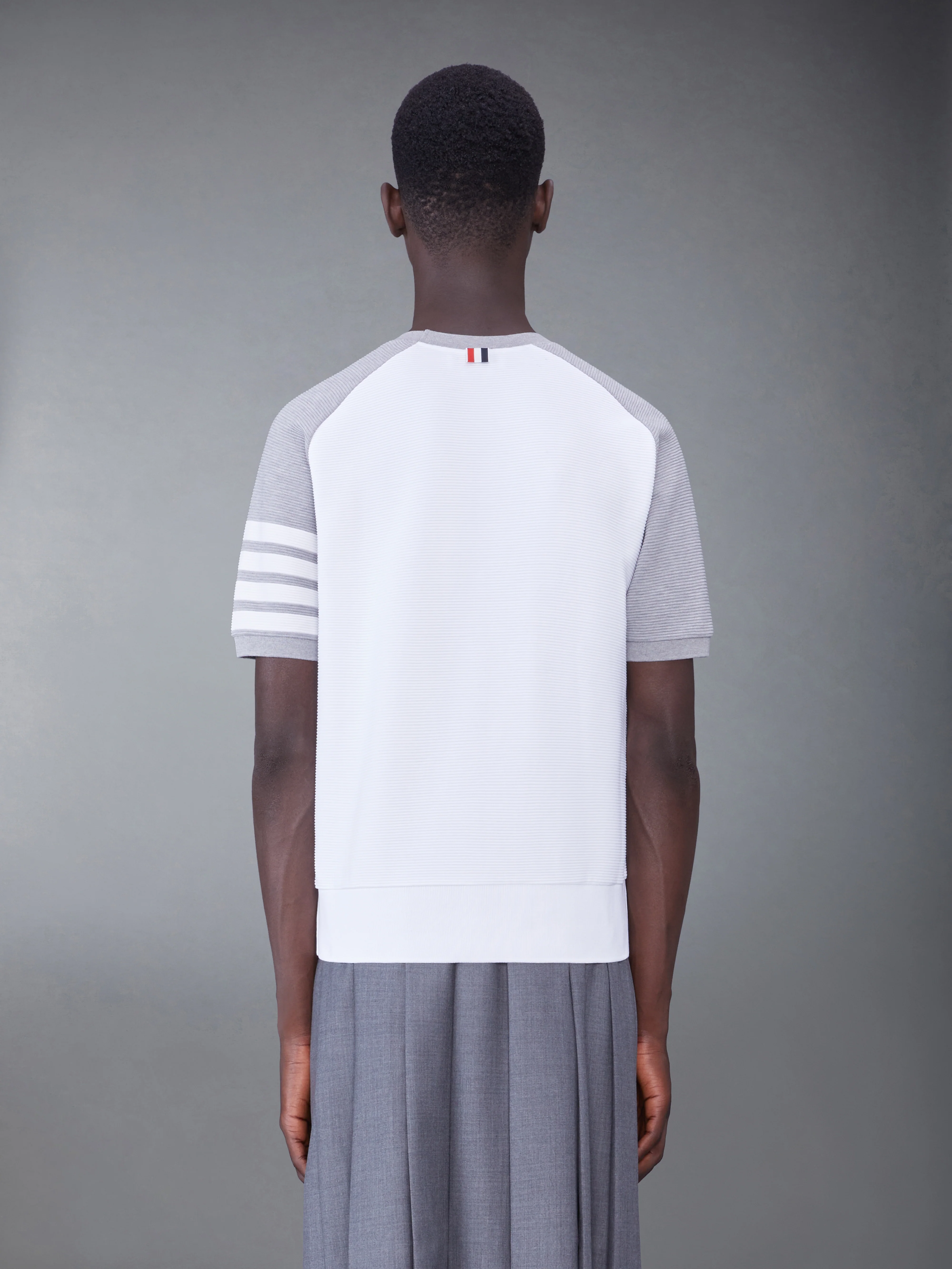 OTTOMAN RIB 4-BAR SWEATSHIRT TEE - Image 2