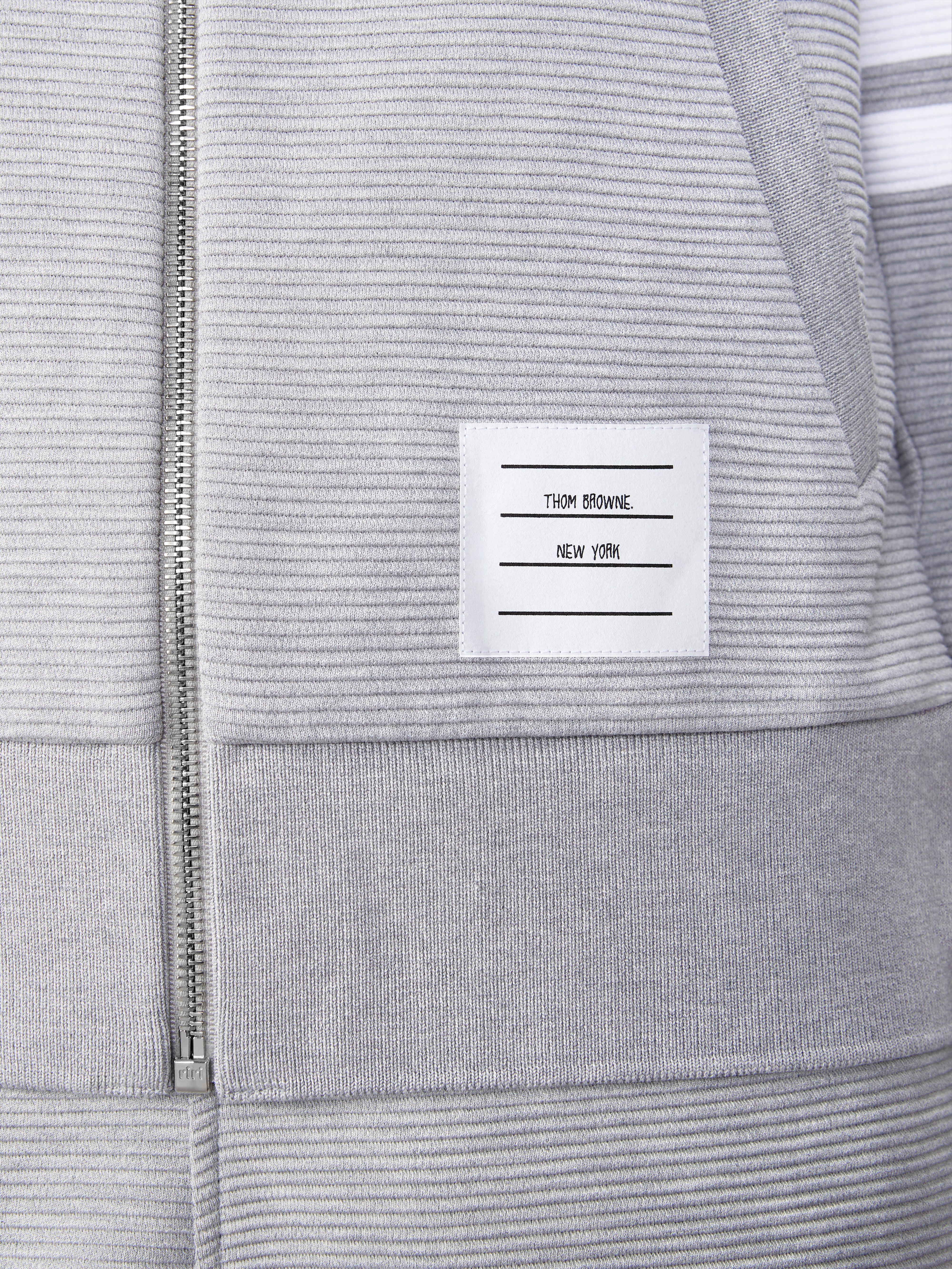 OTTOMAN RIB 4-BAR ZIP HOODIE - Image 5