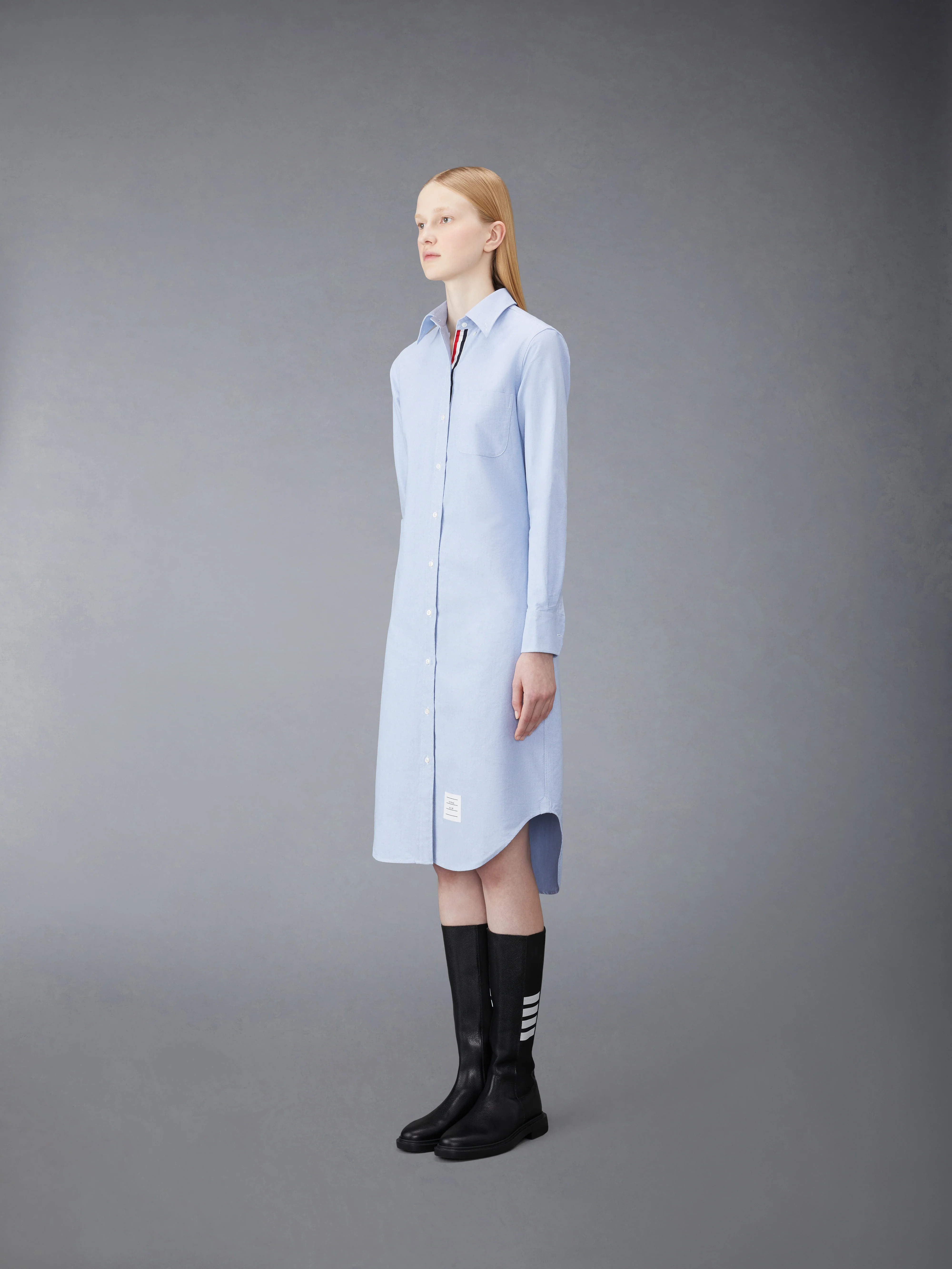 OXFORD GROSGRAIN PLACKET SHIRTDRESS - Image 2