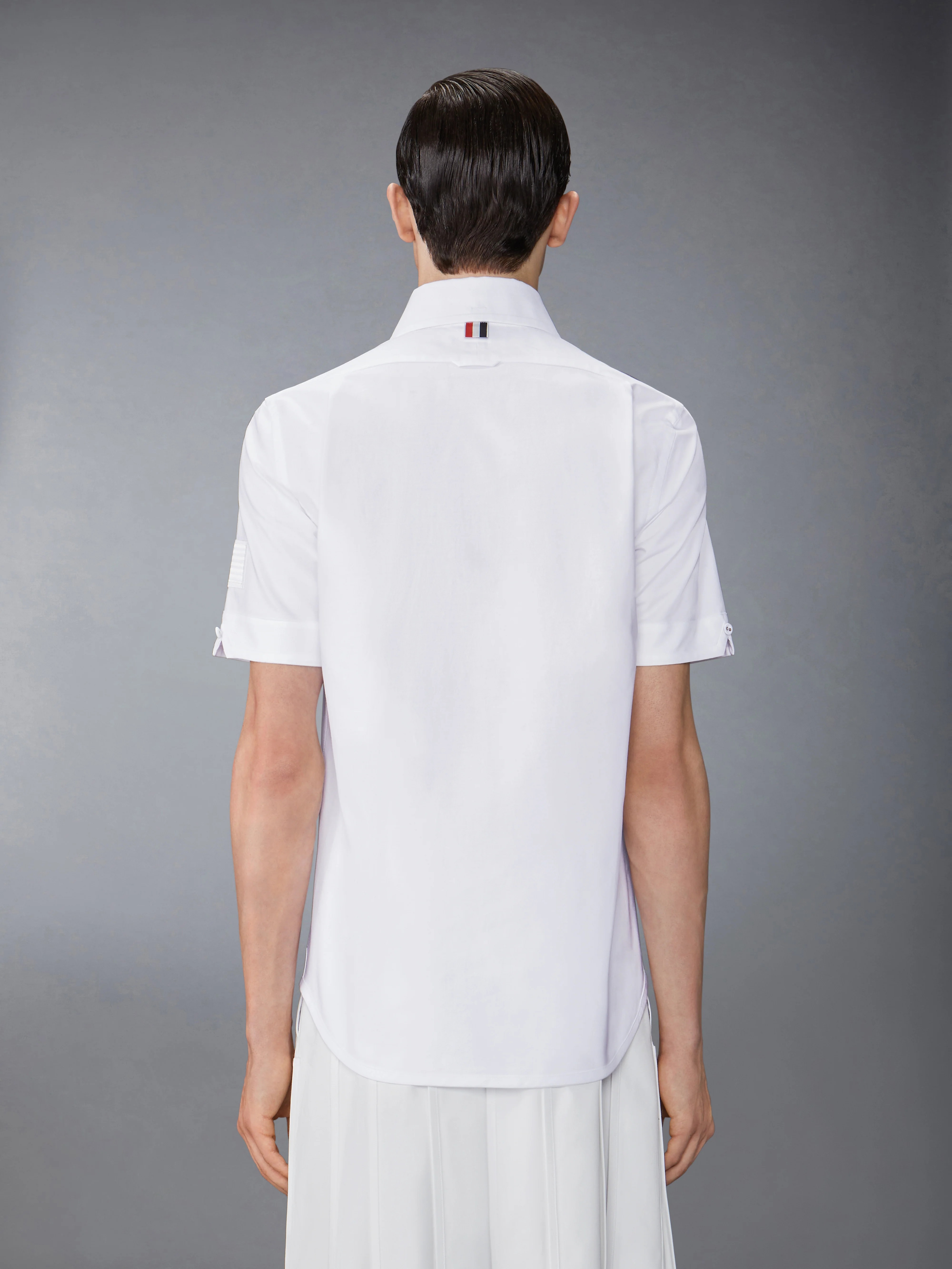 OXFORD SELF TIPPING AND FLAG PATCH SHIRT - Image 3