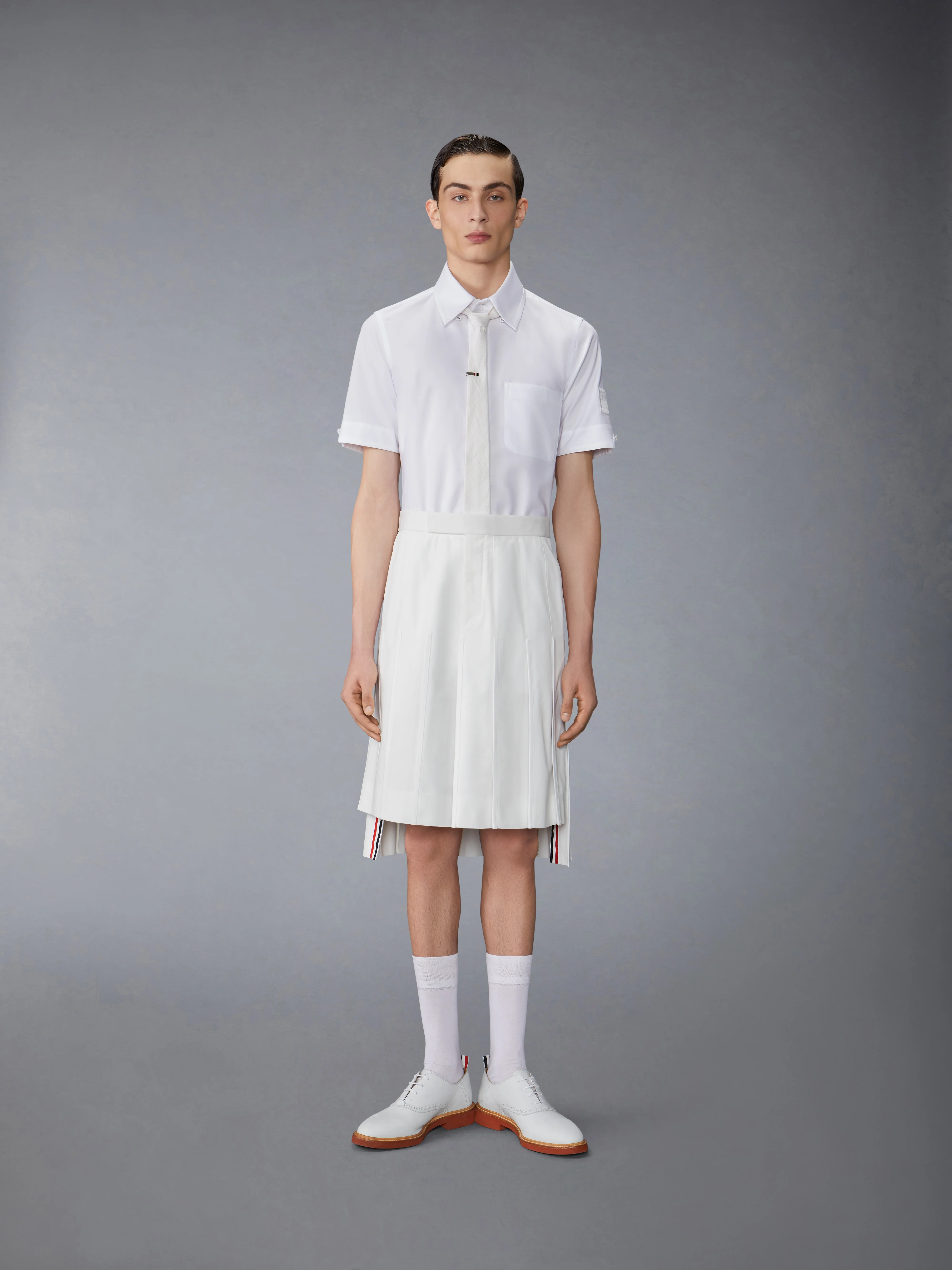 OXFORD SELF TIPPING AND FLAG PATCH SHIRT - Image 4