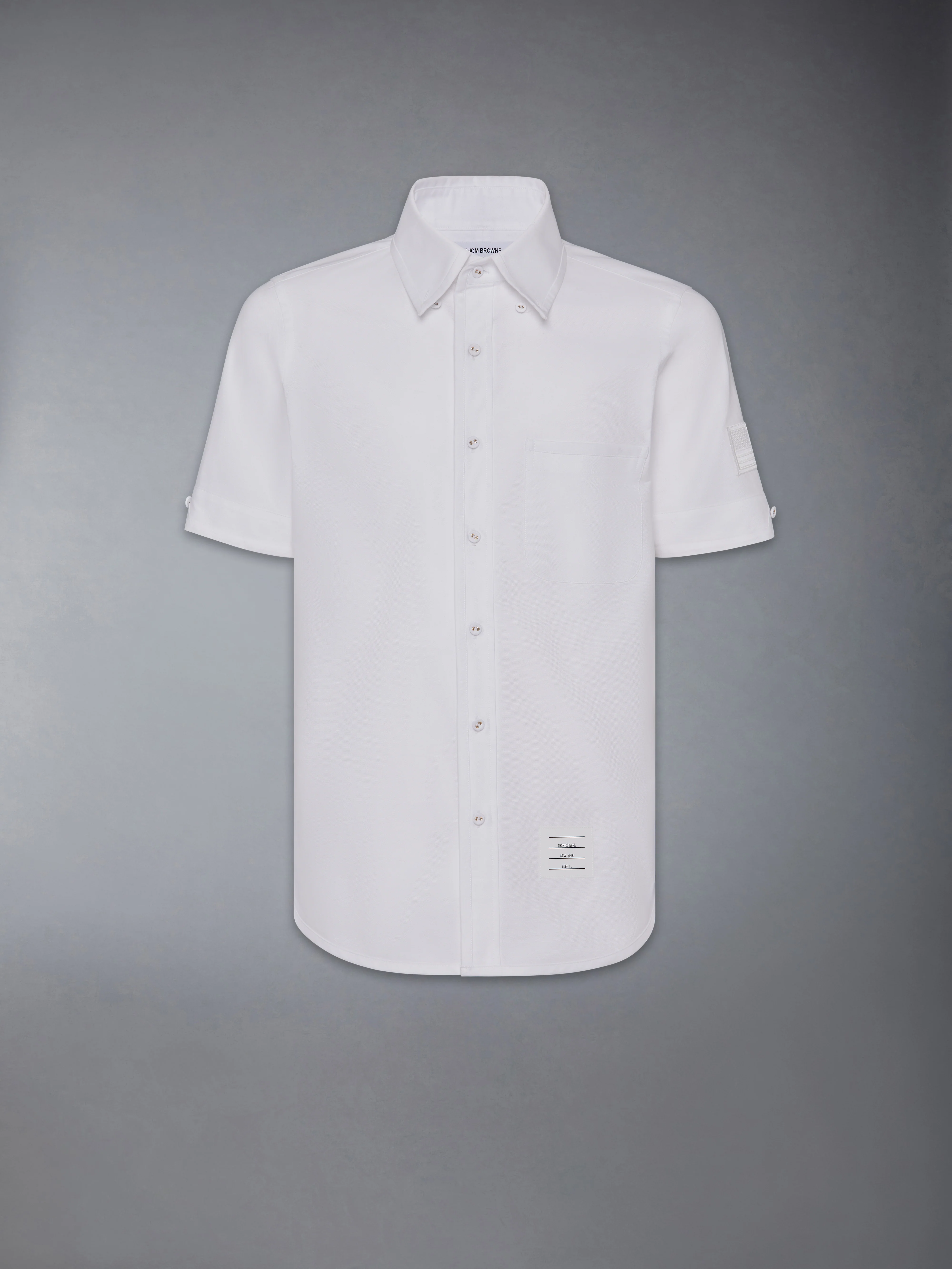 OXFORD SELF TIPPING AND FLAG PATCH SHIRT - Image 7